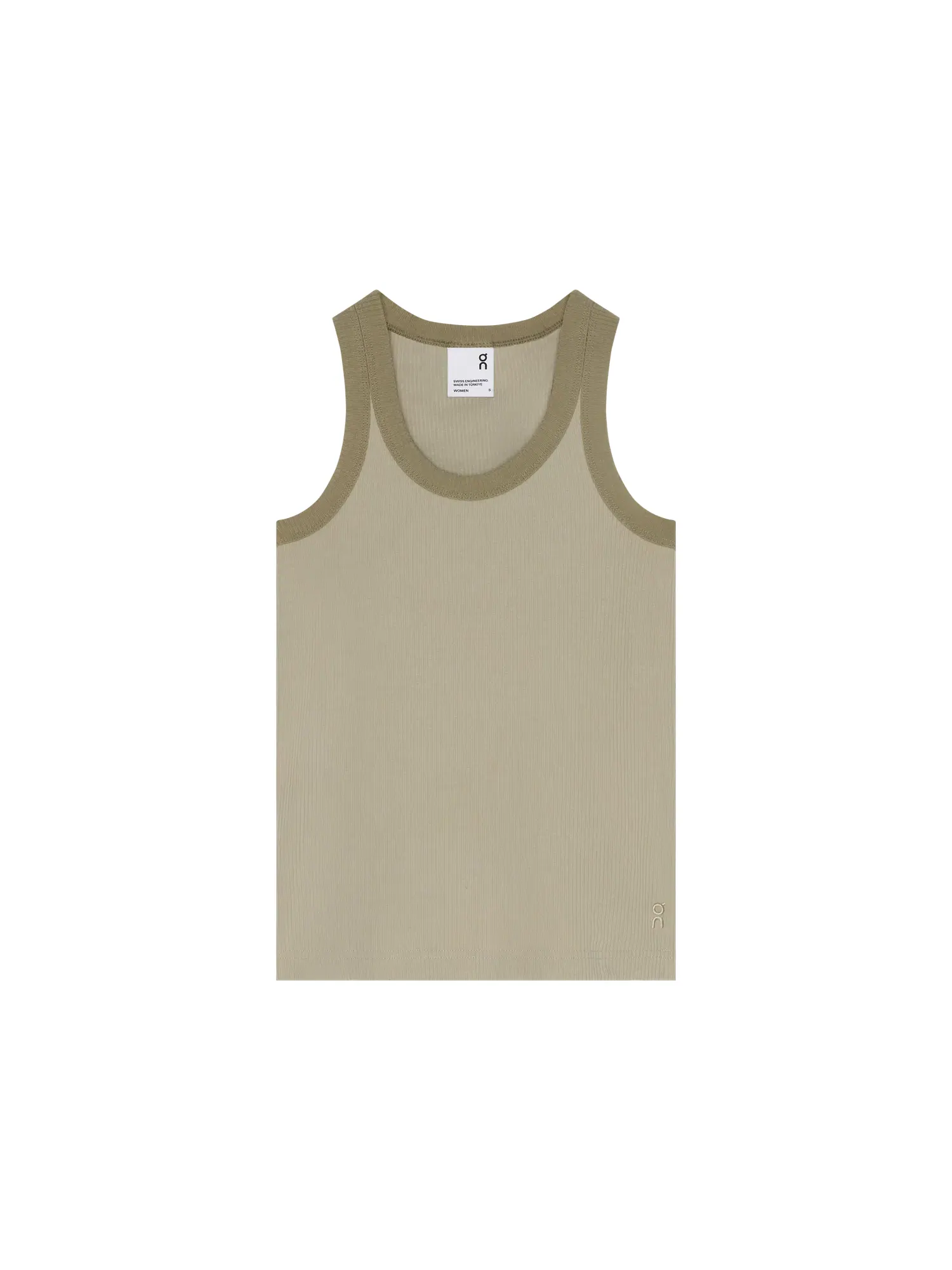 Женская футболка-борцовка без рукавов с принтом All-Day Ribbed Tank On, Brume