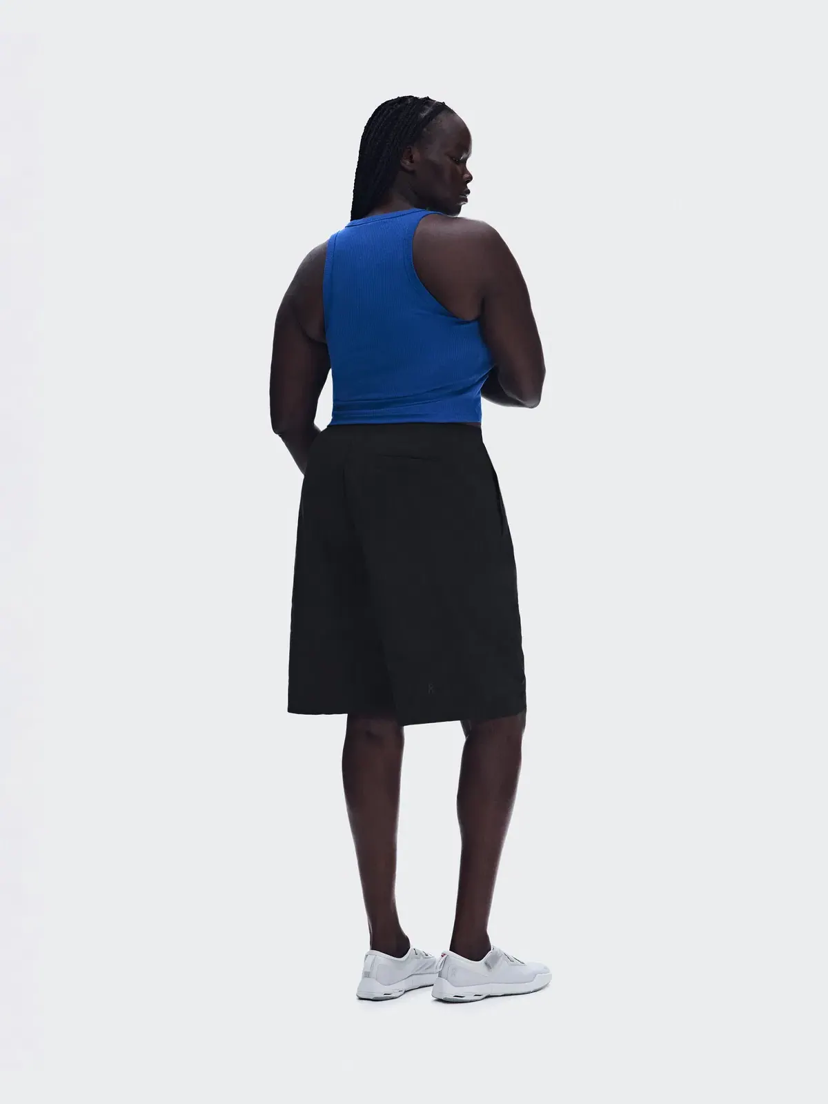 Женская футболка-борцовка с округлым вырезом All-Day Ribbed Tank On — изображение 4 из 8, синий