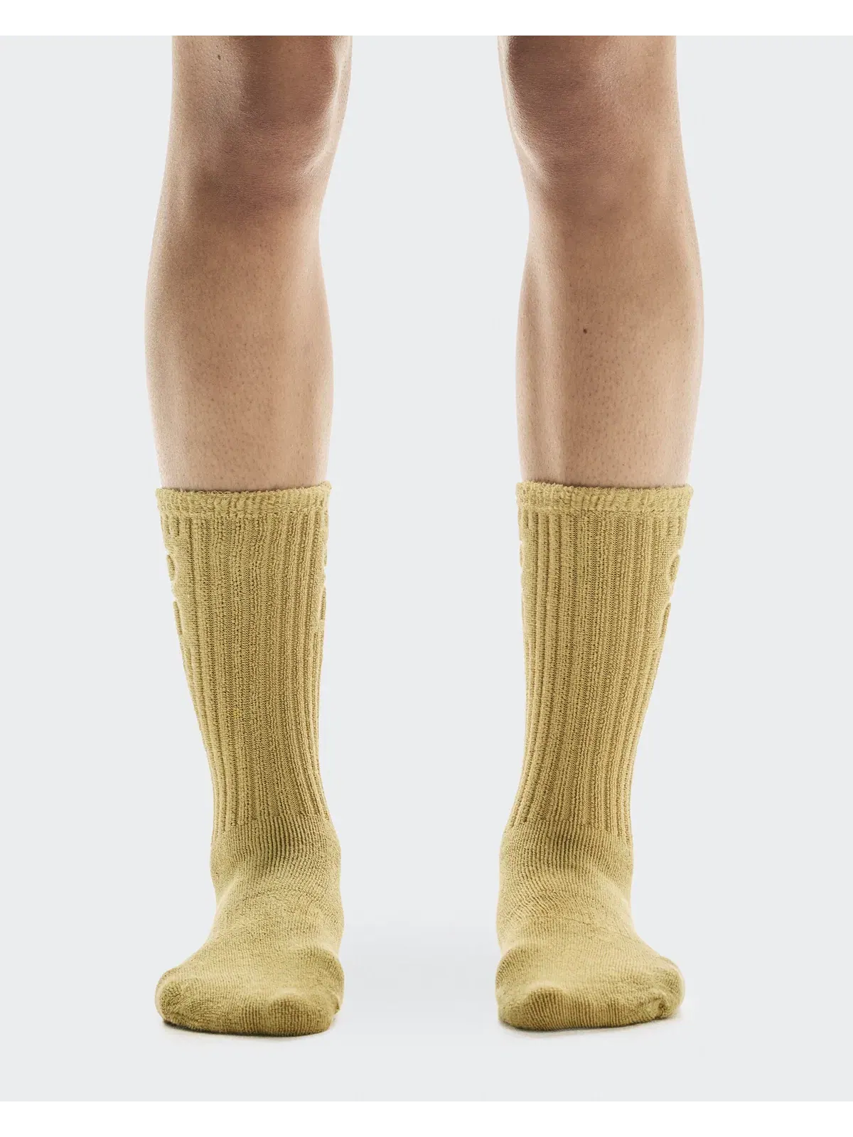 Высокие носки с поддержкой свода стопы Terry Sock High On, Lense — изображение 2 из 5, очень светло-серый
