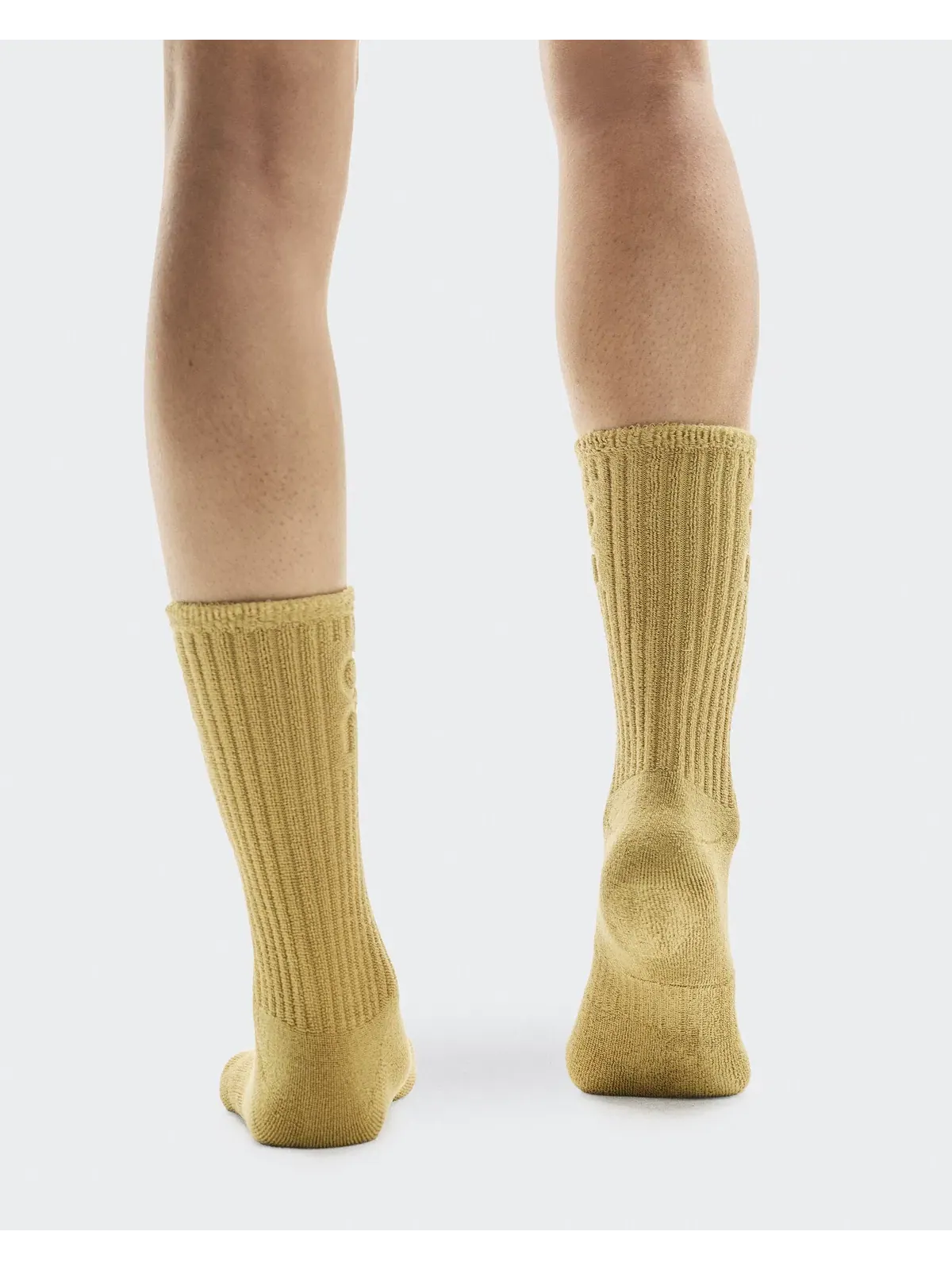 Высокие носки с поддержкой свода стопы Terry Sock High On, Lense — изображение 4 из 5, очень светло-серый