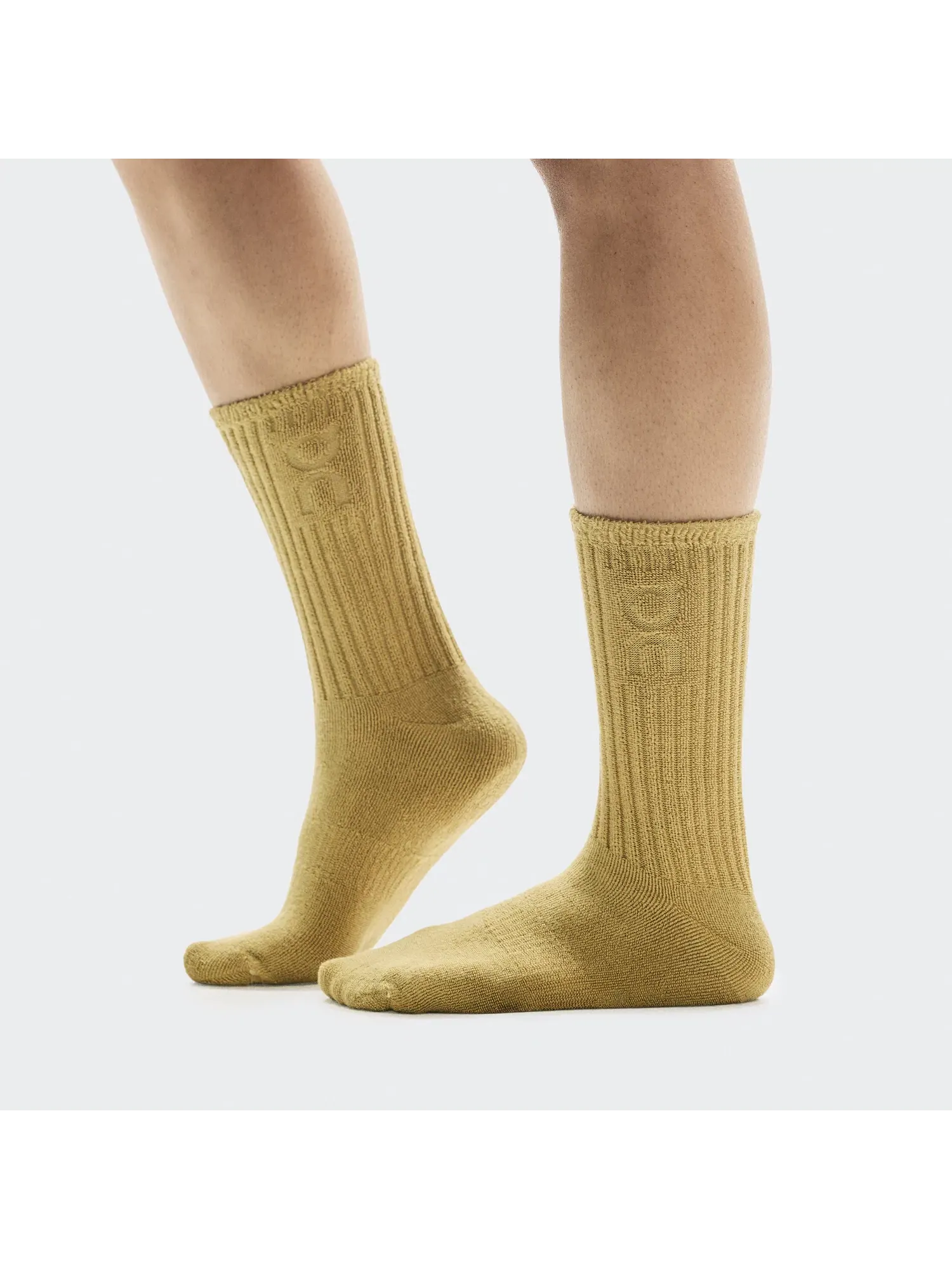 Высокие носки с поддержкой свода стопы Terry Sock High On, Lense — изображение 5 из 5, очень светло-серый