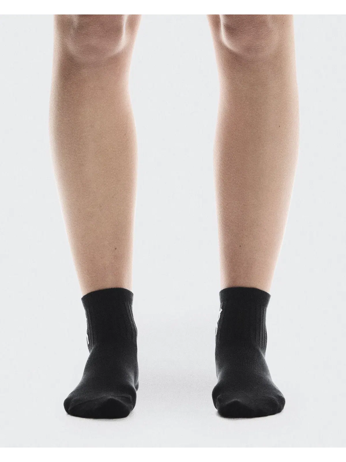 Носки комплект из 3 пар с логотипом Logo Sock Mid On — изображение 2 из 5, черный
