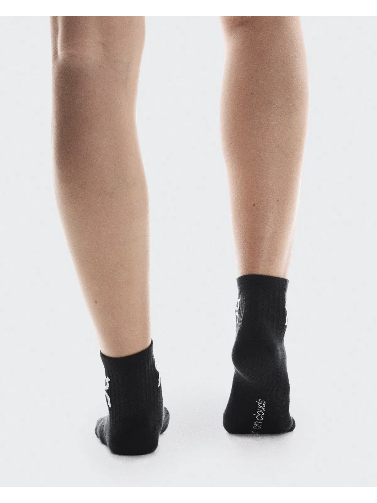 Носки комплект из 3 пар с логотипом Logo Sock Mid On — изображение 4 из 5, черный