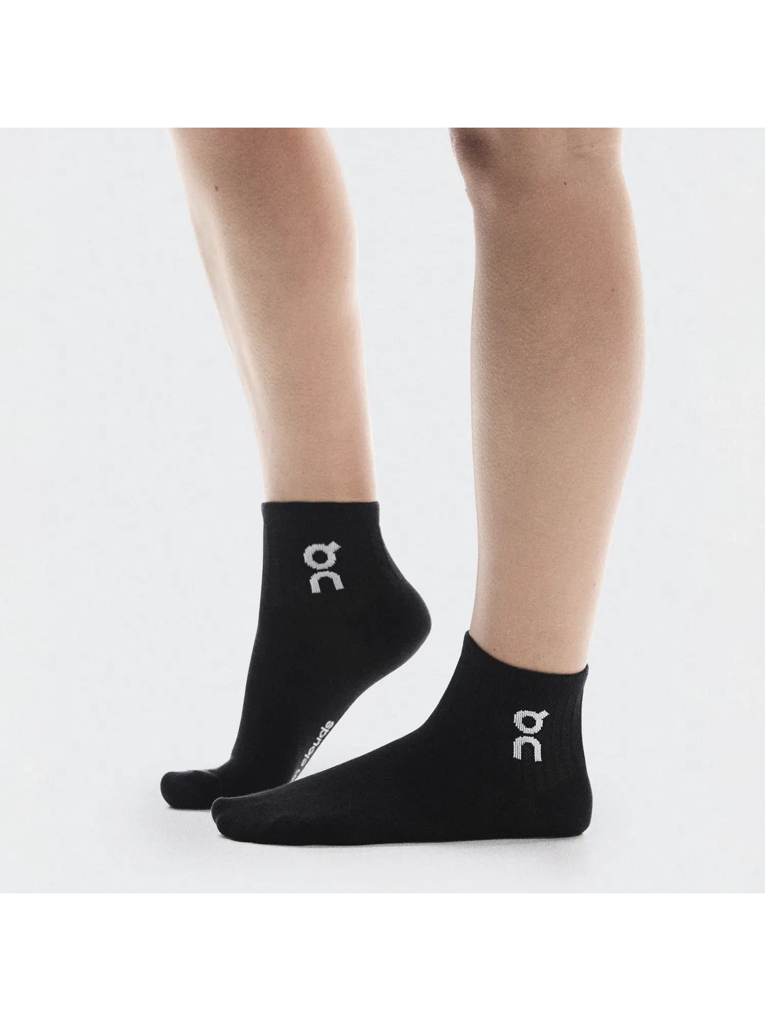 Носки комплект из 3 пар с логотипом Logo Sock Mid On — изображение 5 из 5, черный