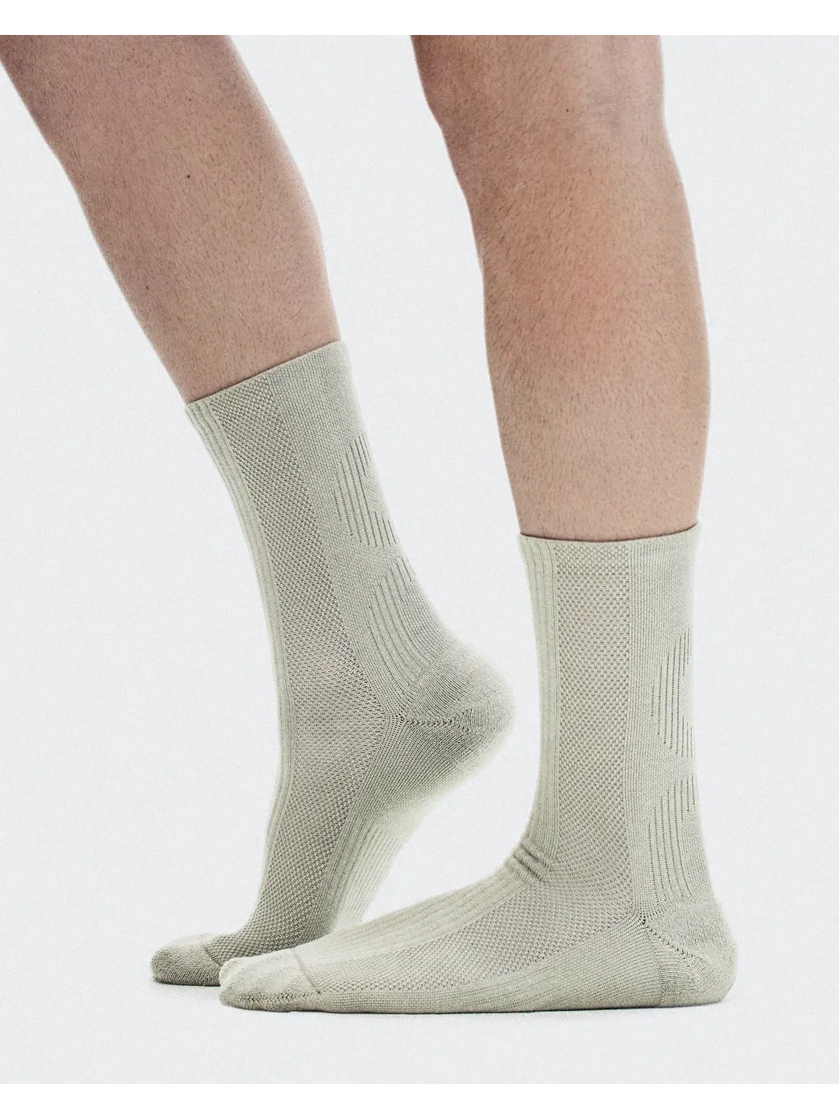 Носки высокие с амортизацией Hybrid Sock High 2P On, Brume — изображение 3 из 5, дымчато-серый