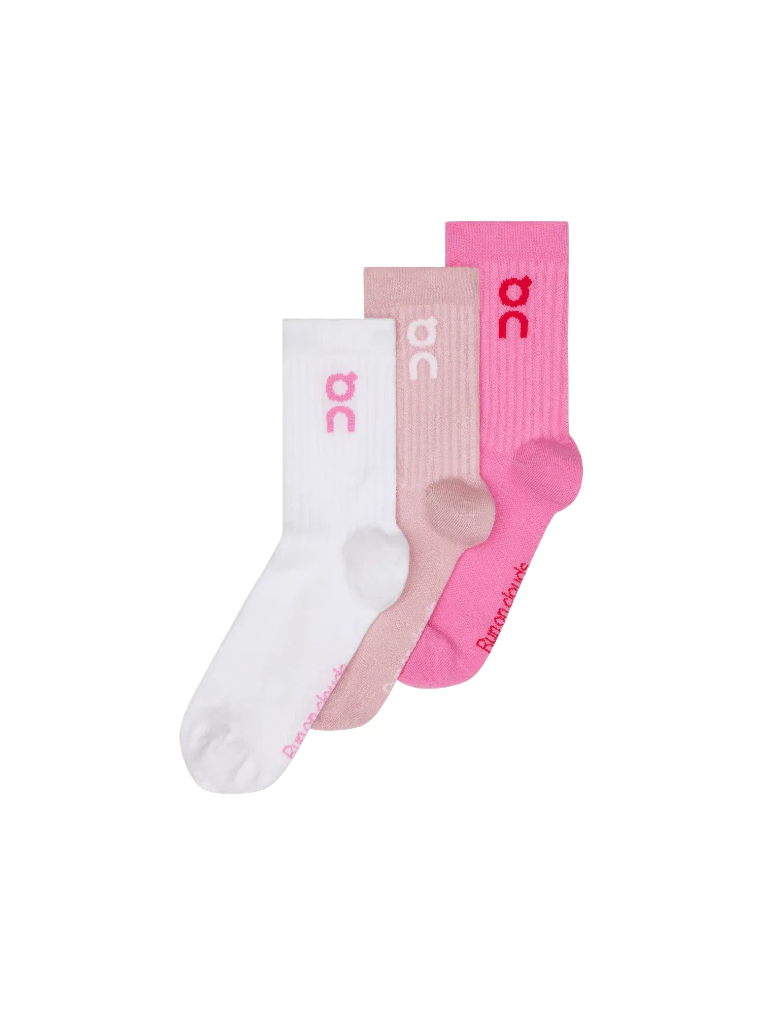 Носки высокие с логотипом, набор из 3 пар, модель Logo Sock High 3P, On, Mauve Raspberry