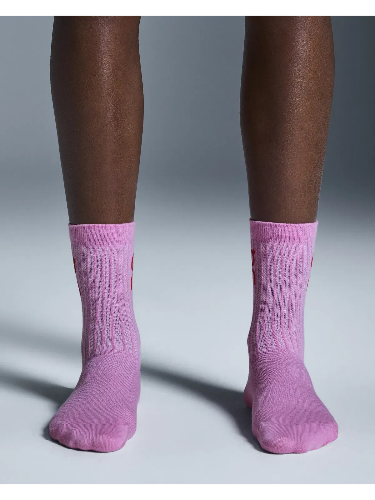 Носки высокие с логотипом, набор из 3 пар, модель Logo Sock High 3P, On, Mauve Raspberry — изображение 2 из 5