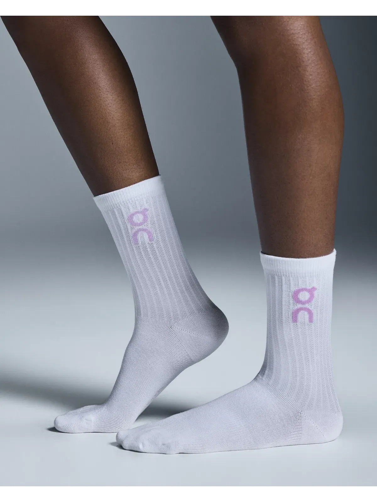 Носки высокие с логотипом, набор из 3 пар, модель Logo Sock High 3P, On, Mauve Raspberry — изображение 3 из 5