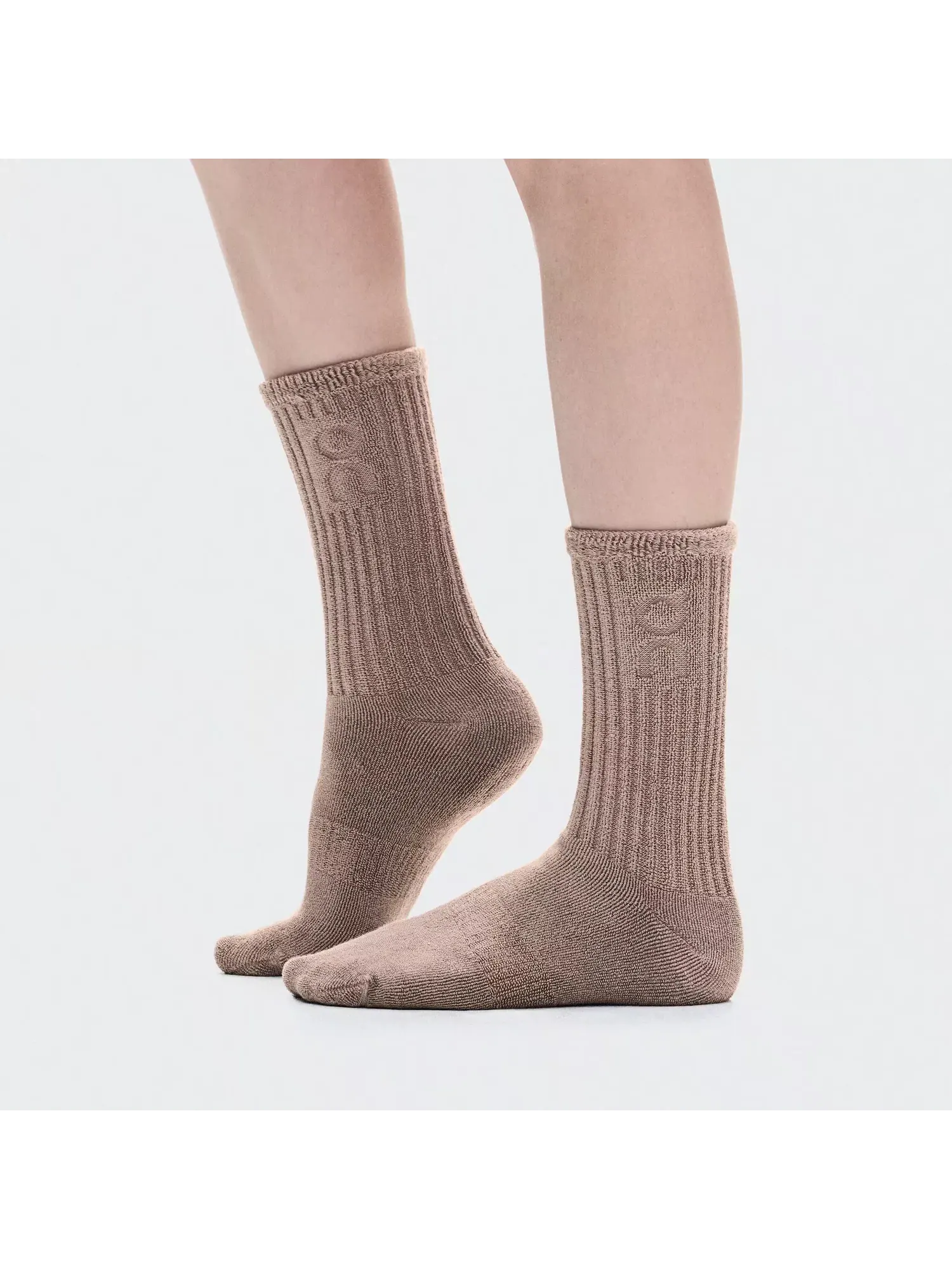 Носки высокие с поддержкой свода стопы Terry Sock High On — изображение 6 из 6, глина