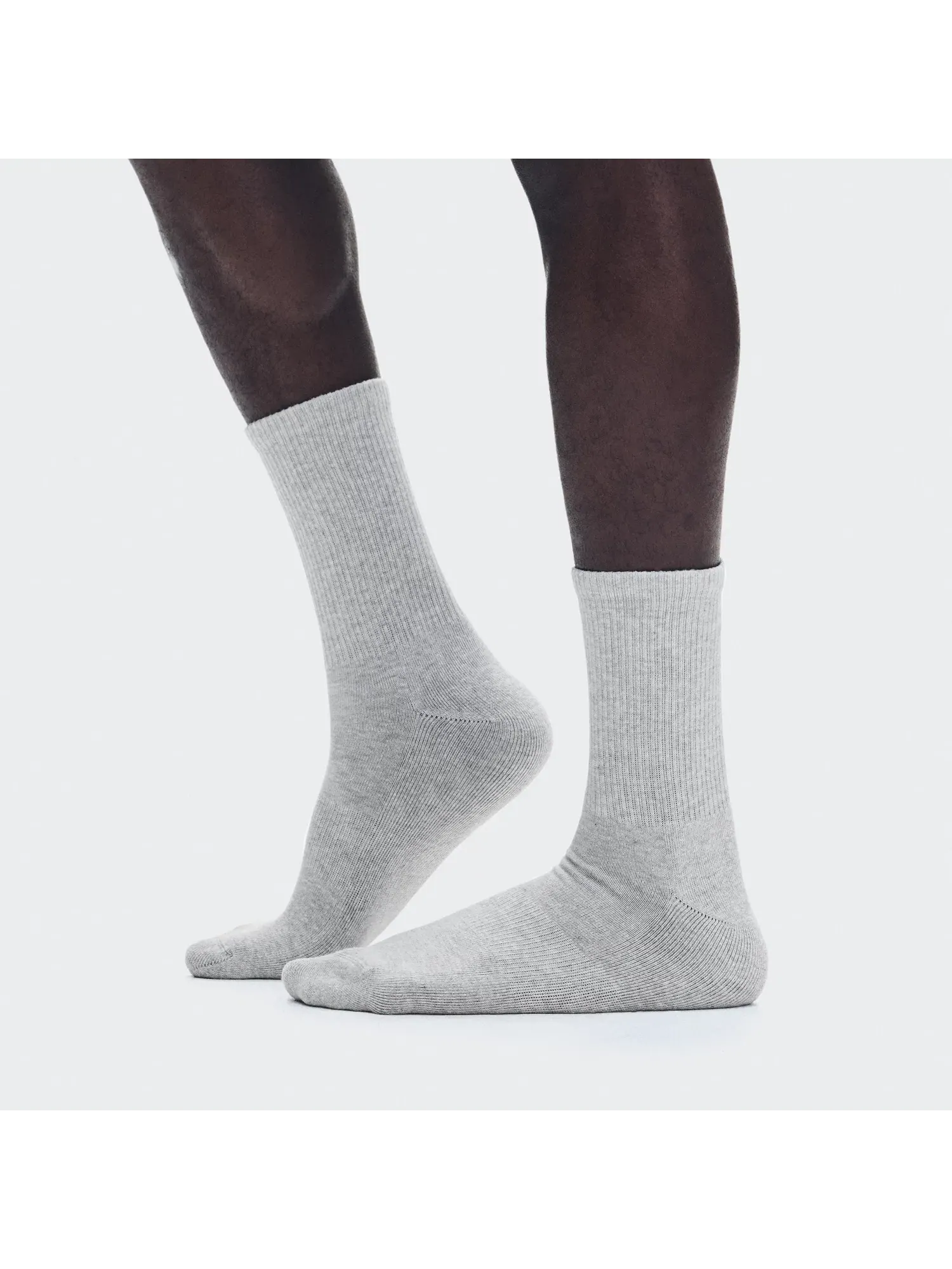 Носки комплект из двух пар с махровой стопой Club Sock High On — изображение 5 из 5, серый