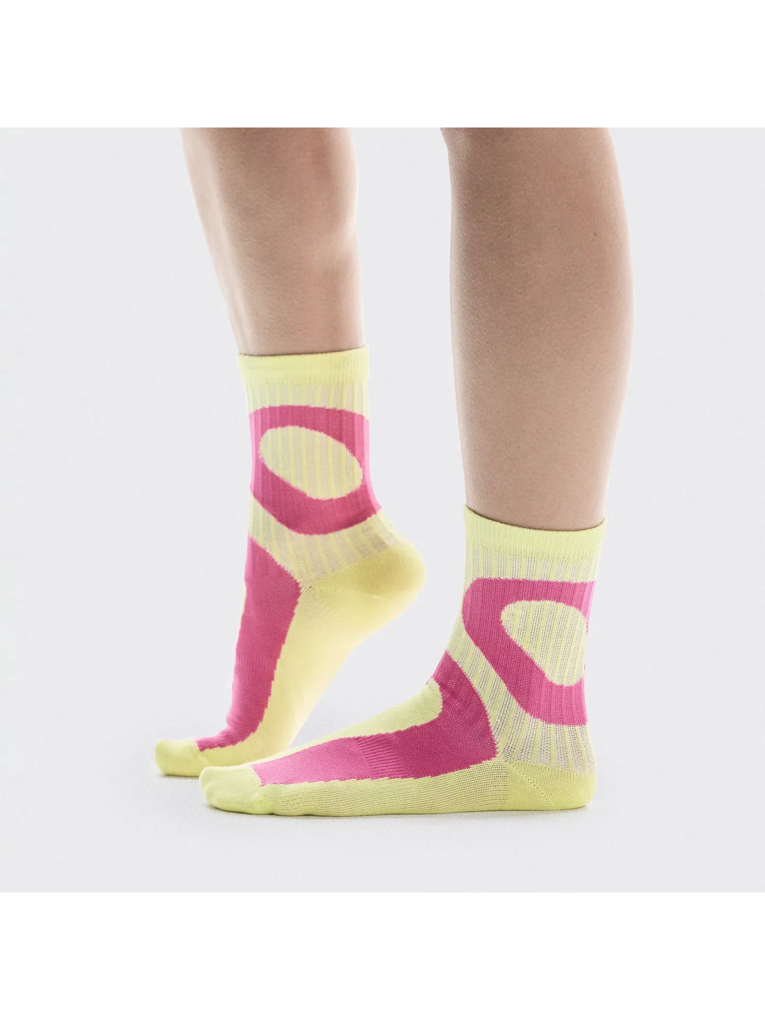 Носки комплект из двух пар с логотипом Liquid Logo Sock High On — изображение 5 из 5, розовый