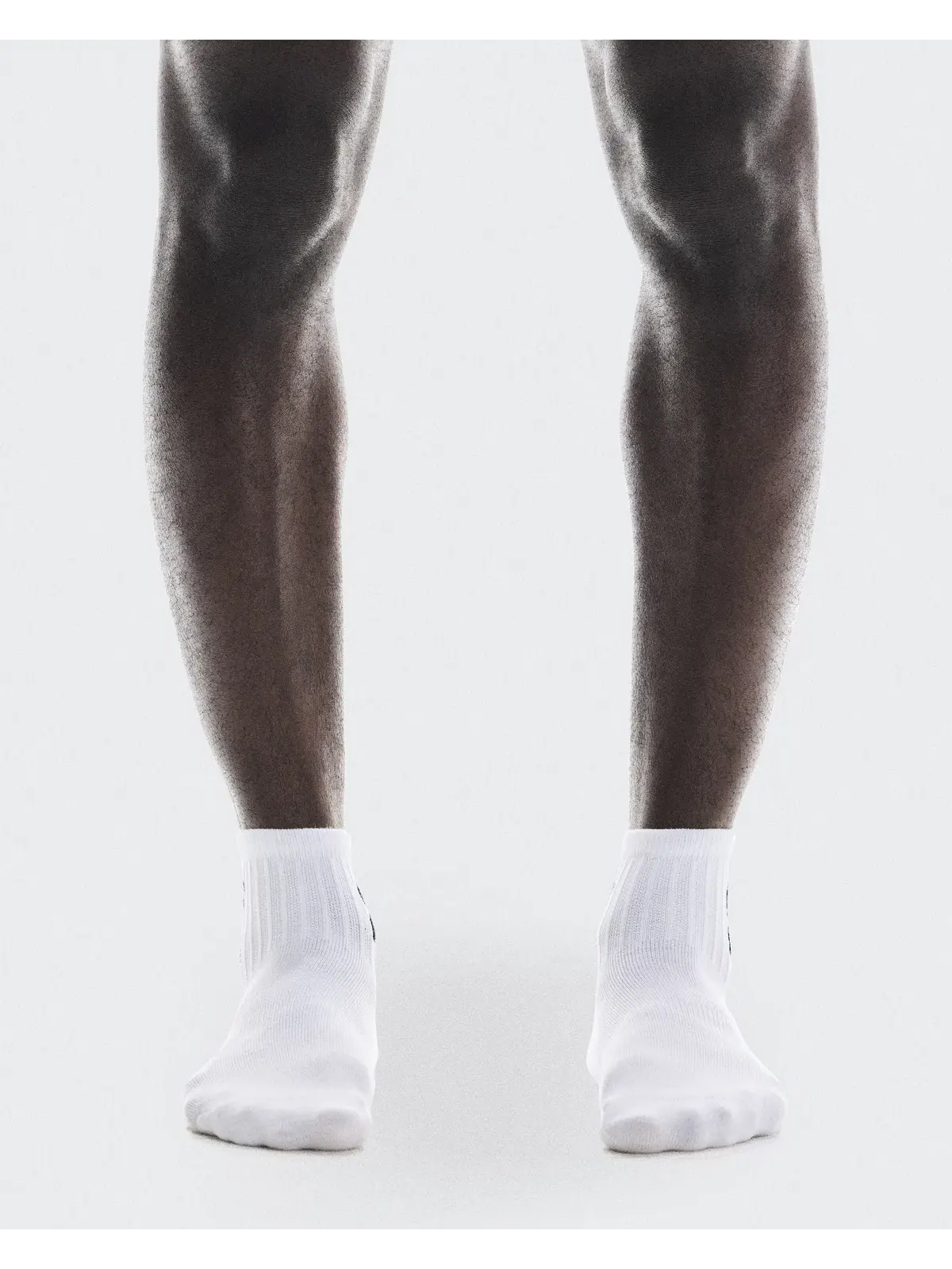 Носки комплект из 3 пар с логотипом Logo Sock Mid 3P On — изображение 2 из 5, белый