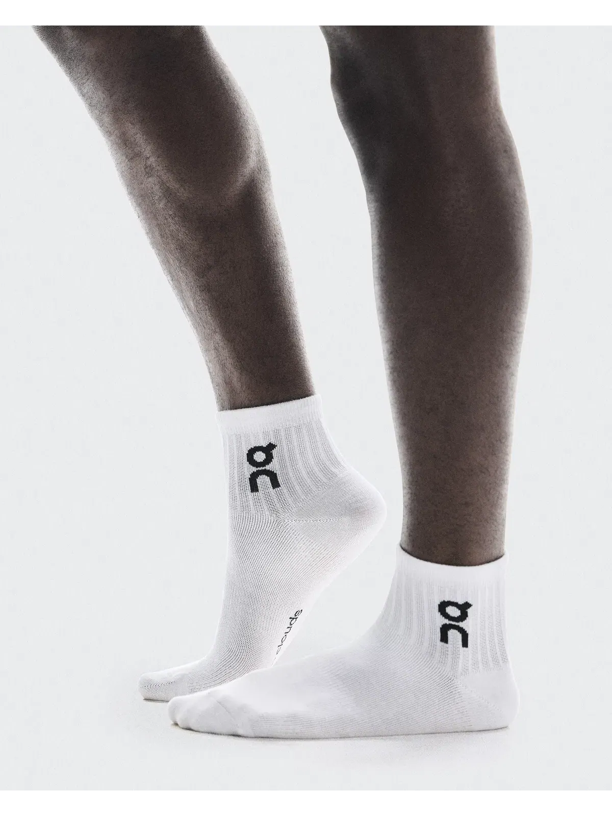 Носки комплект из 3 пар с логотипом Logo Sock Mid 3P On — изображение 3 из 5, белый