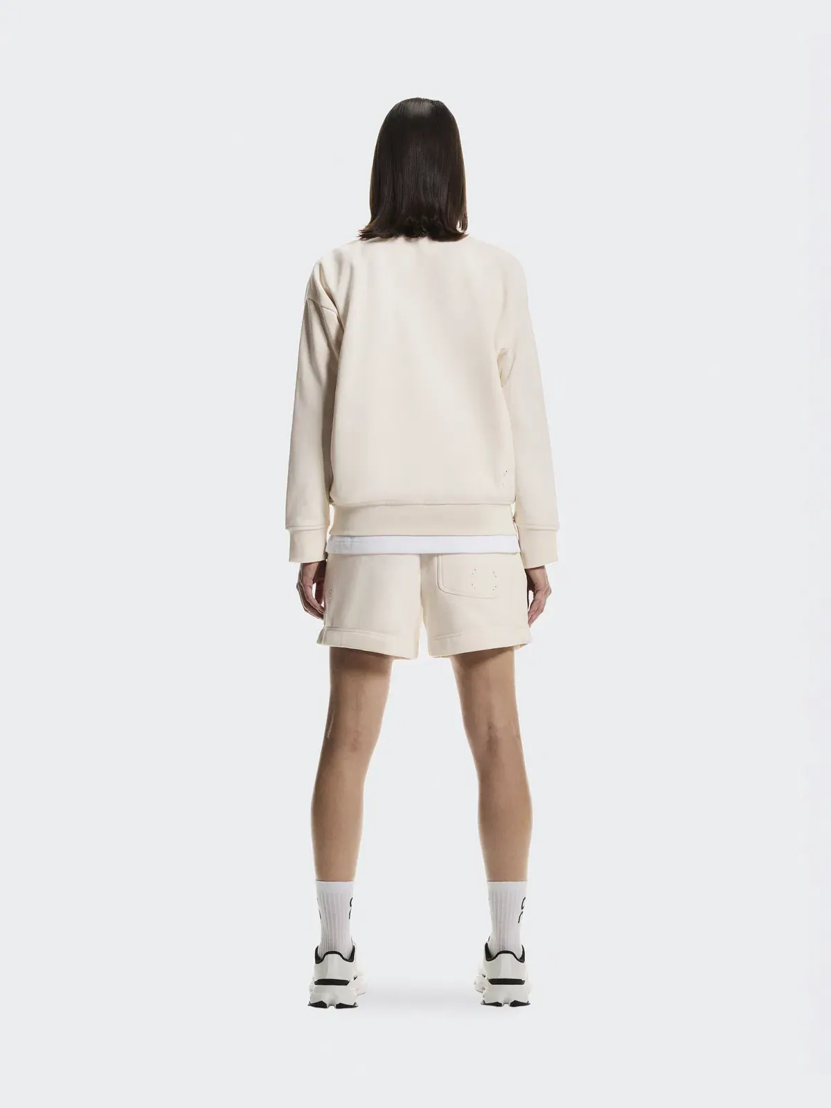 Женский свитшот на молнии с высоким воротом Club Collective 1/4 Zip On — изображение 3 из 9, бежевый