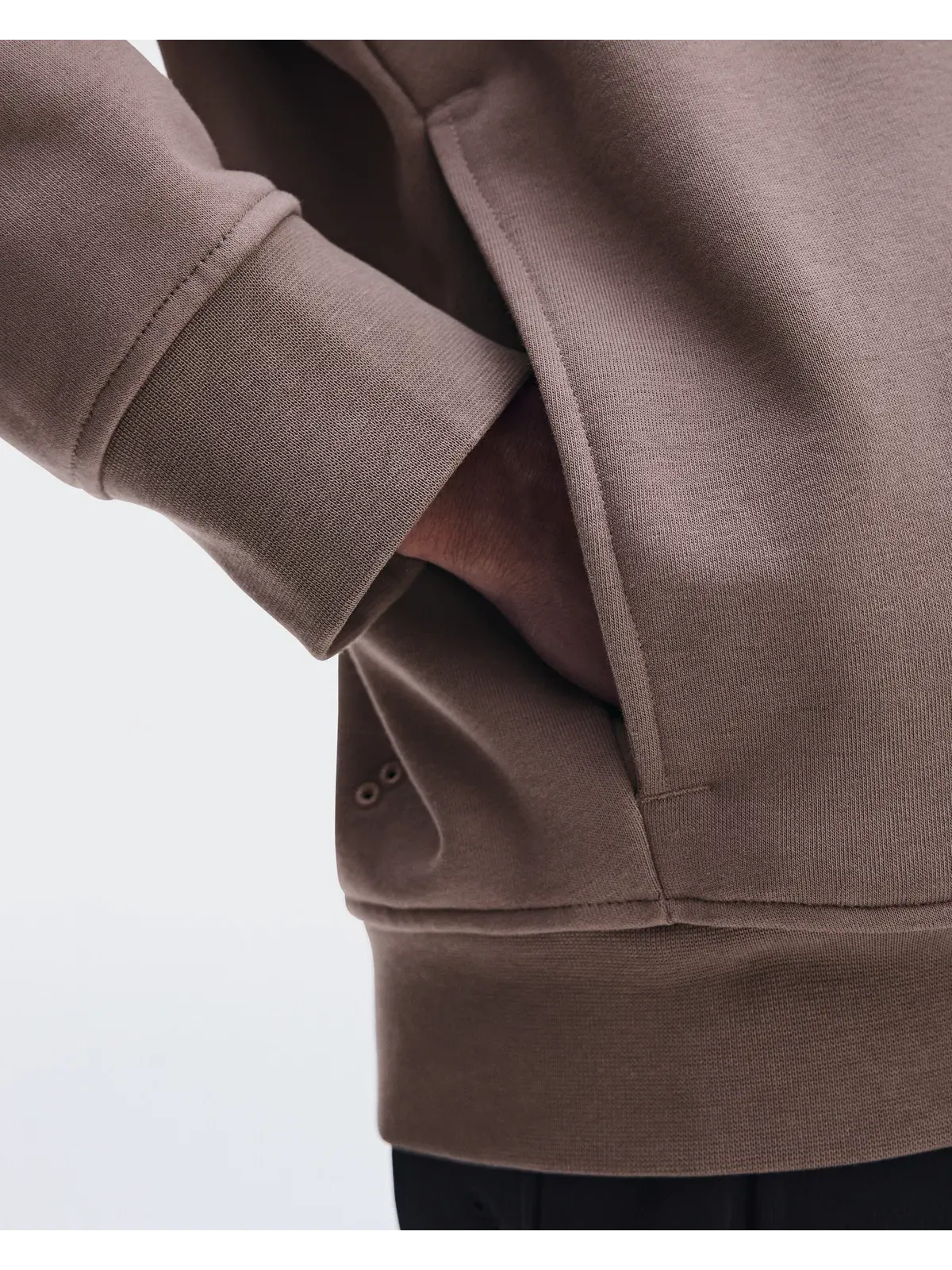 Женский свитшот с высоким воротом на молнии Club Collective 1/4 Zip On — изображение 8 из 9, гвоздичный