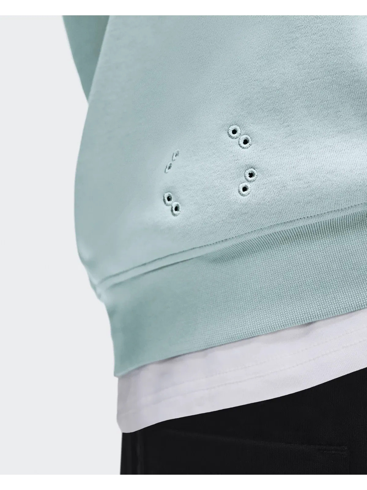 Мужской свитшот на молнии с высоким воротом Club Collective 1/4 Zip On, Brook — изображение 6 из 9, бледно-мятный