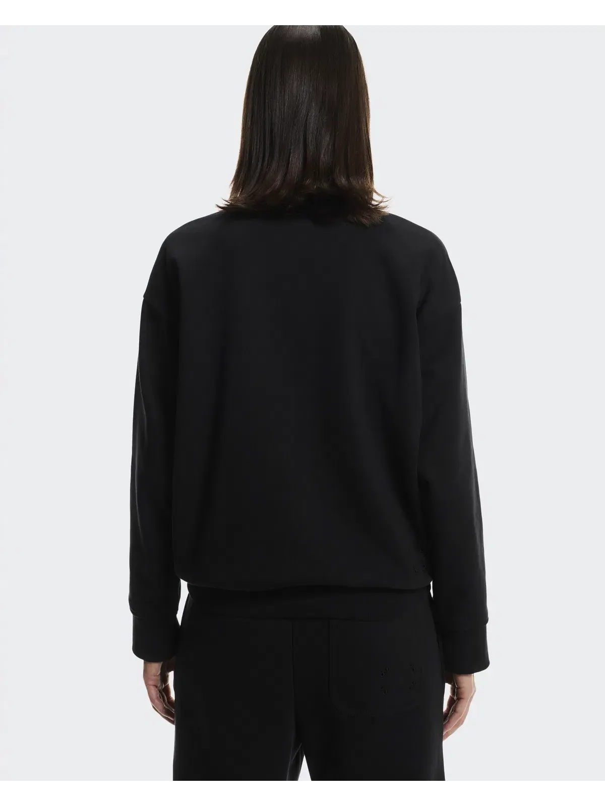 Женский свитшот с высоким воротом на молнии Club Collective 1/4 Zip On — изображение 5 из 10, черный