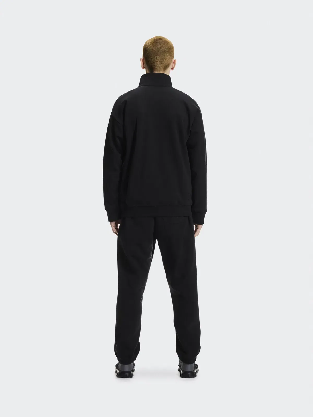 Мужской свитшот на молнии с высоким воротом Club Collective 1/4 Zip On — изображение 3 из 9, черный