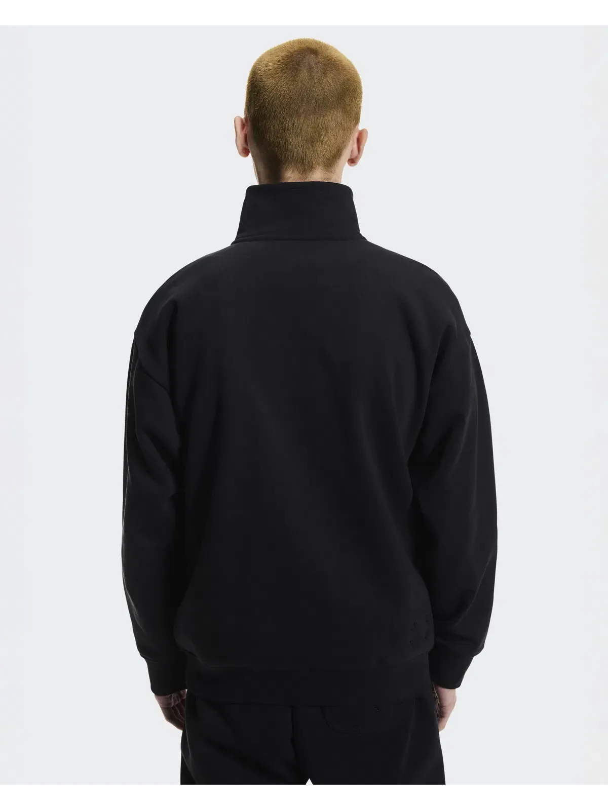 Мужской свитшот на молнии с высоким воротом Club Collective 1/4 Zip On — изображение 5 из 9, черный