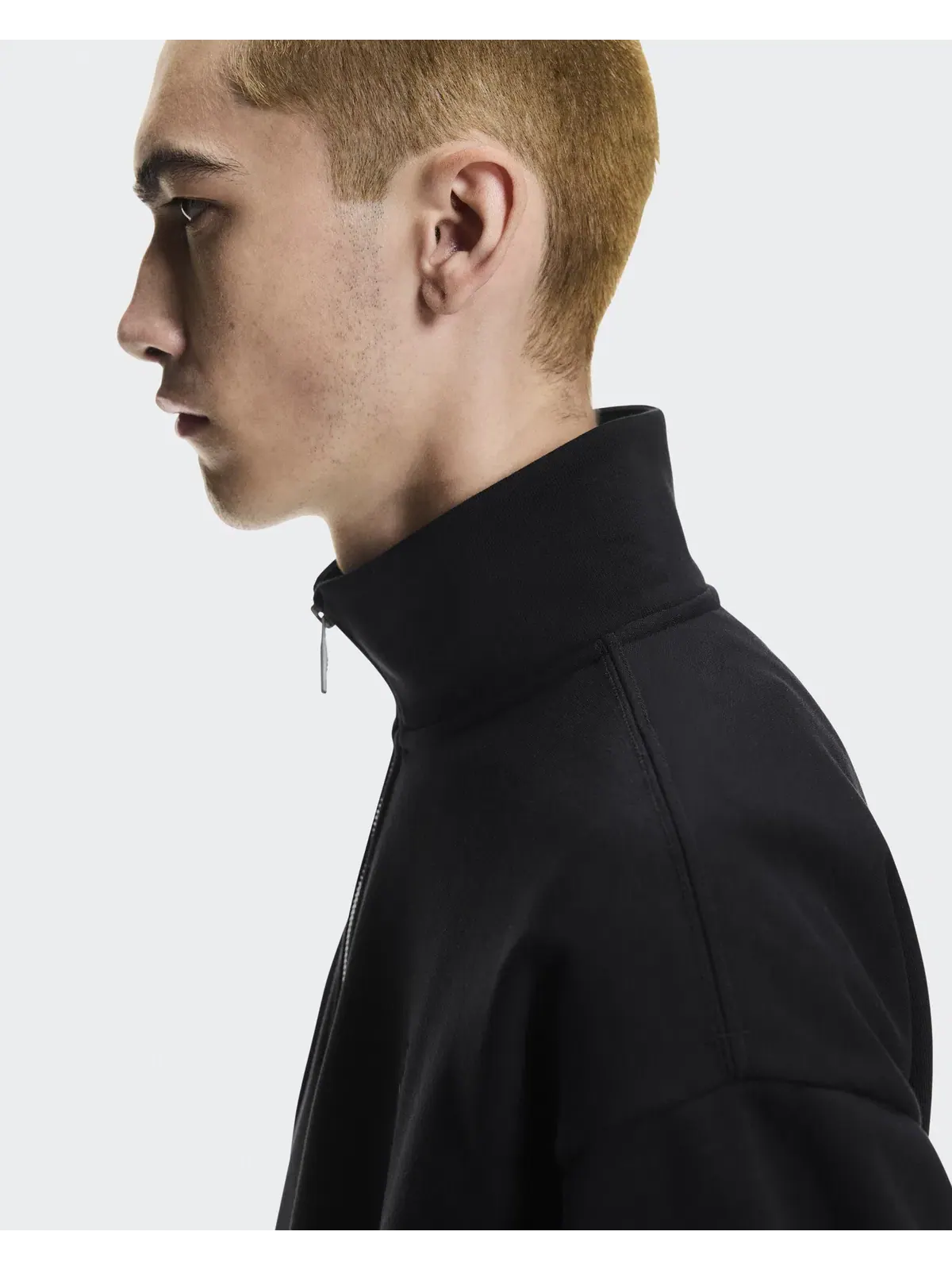 Мужской свитшот на молнии с высоким воротом Club Collective 1/4 Zip On — изображение 7 из 9, черный