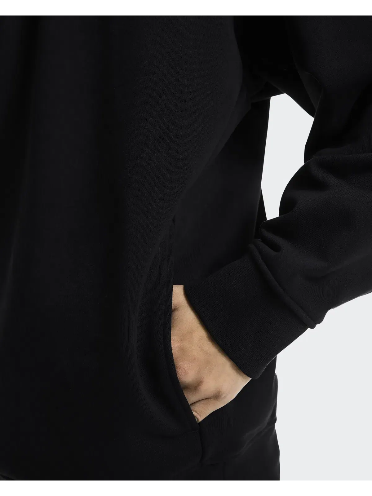 Мужской свитшот на молнии с высоким воротом Club Collective 1/4 Zip On — изображение 8 из 9, черный