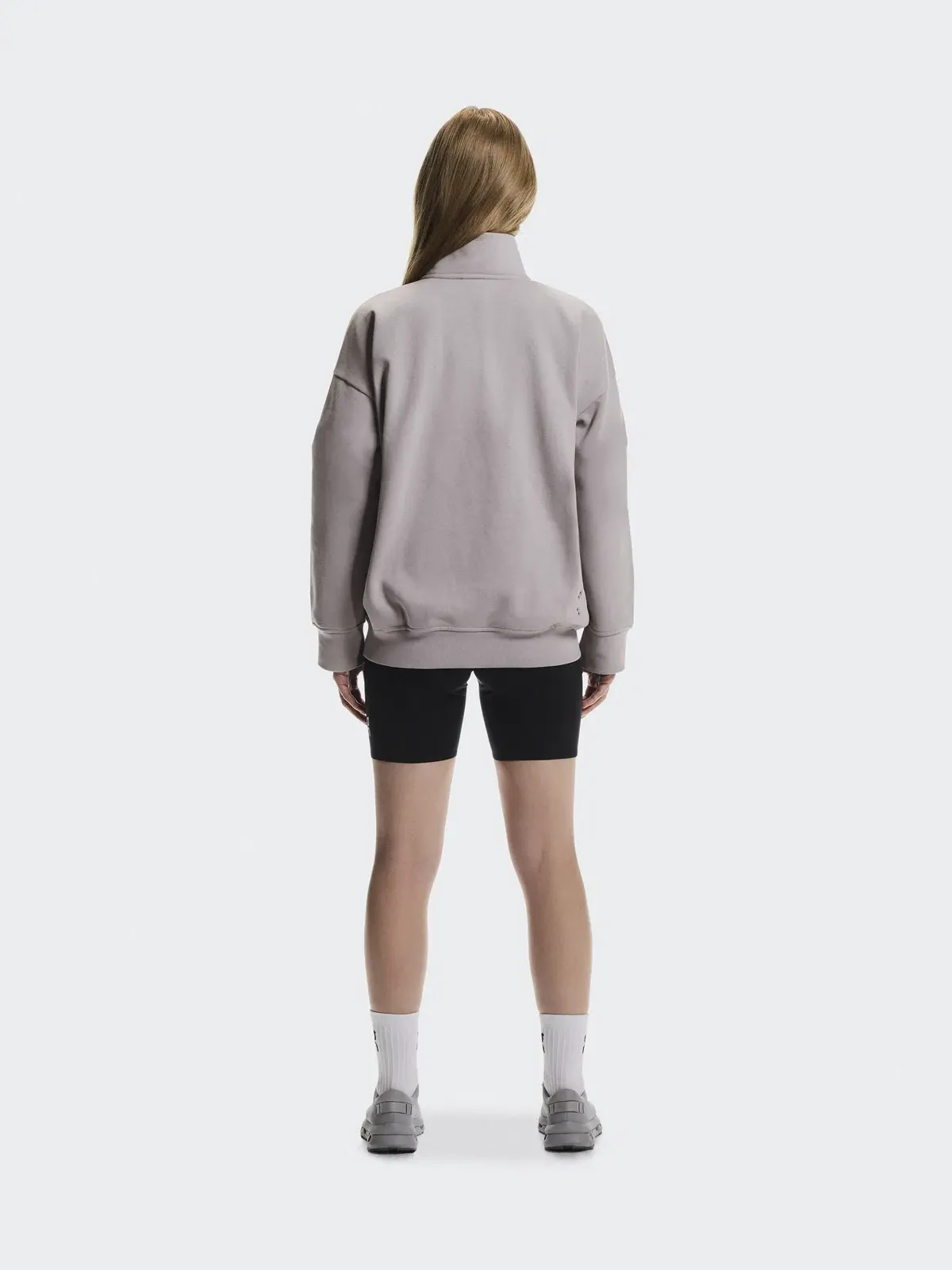 Женский свитшот на молнии с высоким воротом Club Collective 1/4 Zip On, Ore — изображение 3 из 9, землисто-коричневый