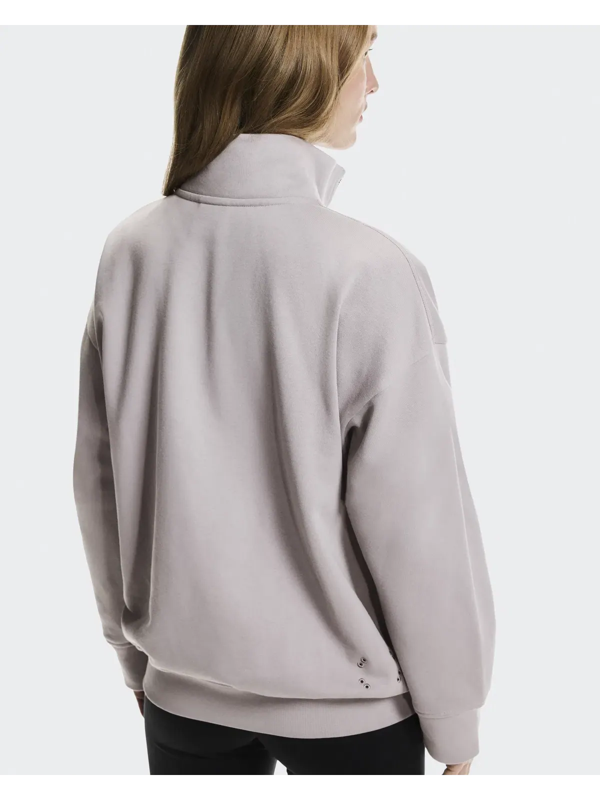 Женский свитшот на молнии с высоким воротом Club Collective 1/4 Zip On, Ore — изображение 5 из 9, землисто-коричневый