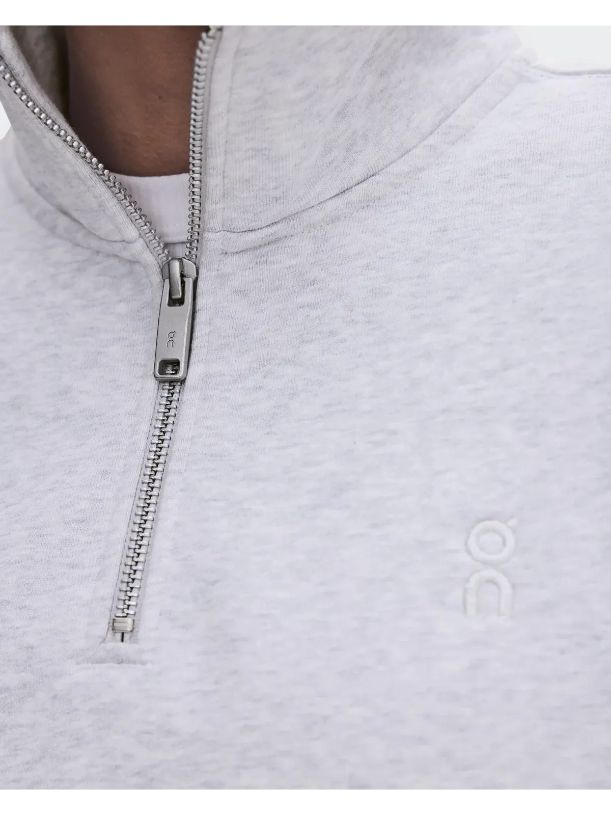 Женский свитшот на молнии с высоким воротом Club Collective 1/4 Zip On, Crater — изображение 7 из 9, землисто-серый