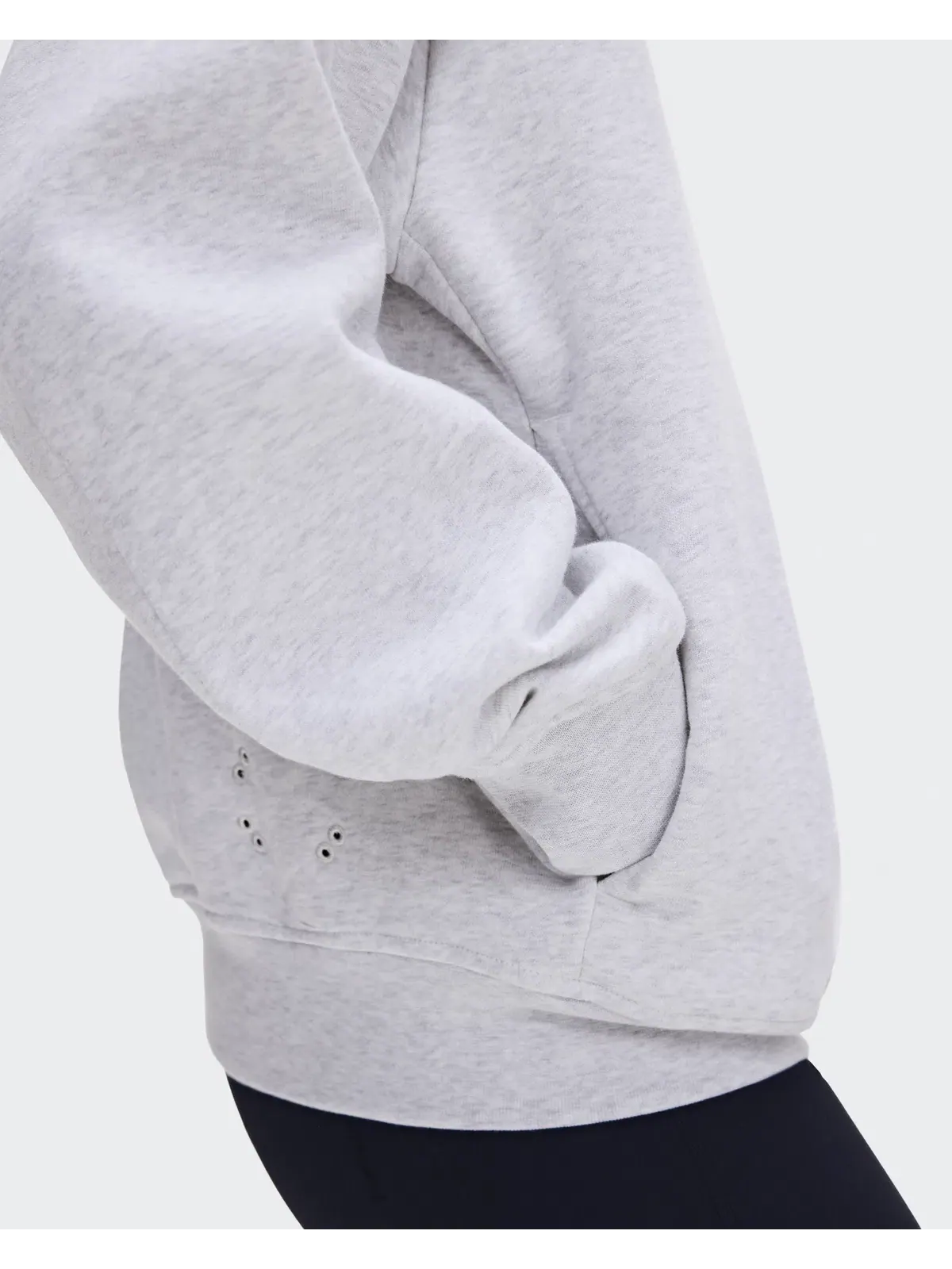 Женский свитшот на молнии с высоким воротом Club Collective 1/4 Zip On, Crater — изображение 8 из 9, землисто-серый