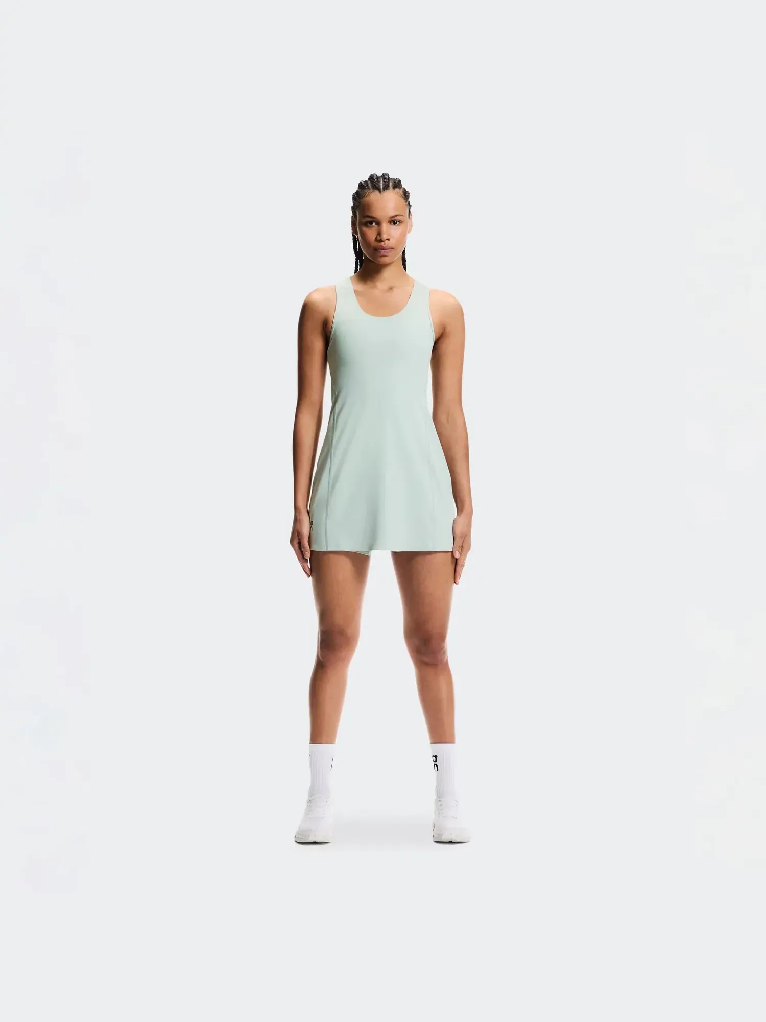 Женское платье для тренировок с открытой спиной Studio Dress On — изображение 11 из 11, минеральный