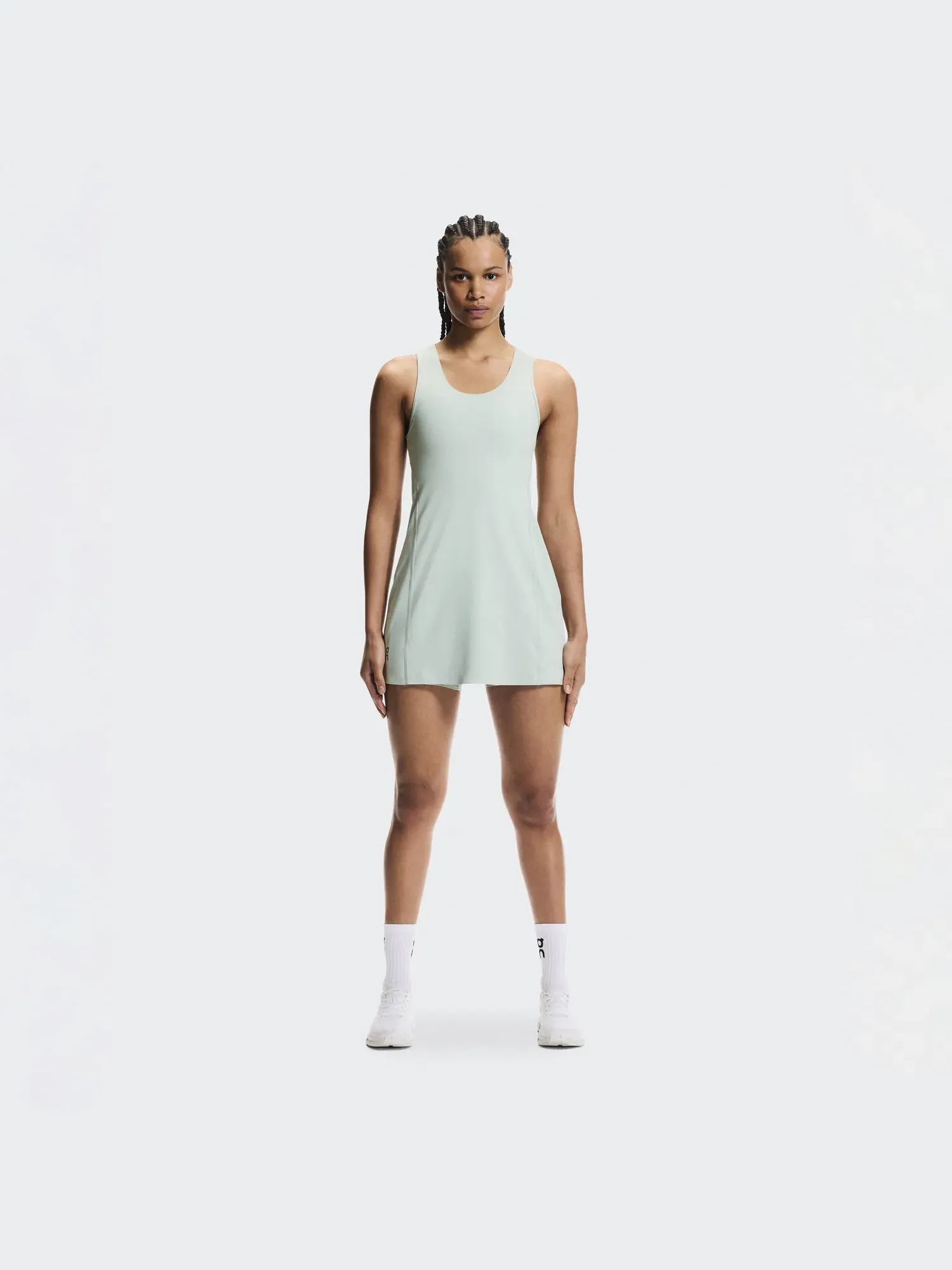 Женское платье для тренировок с открытой спиной Studio Dress On — изображение 10 из 11, минеральный