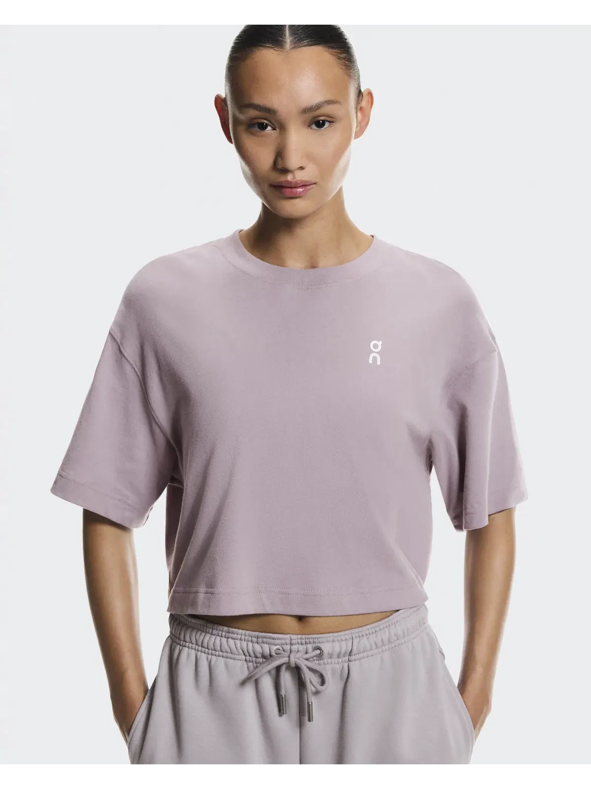 Женская футболка свободного кроя с принтом Club Boxy-T On, Heron — изображение 4 из 8, светло-серый