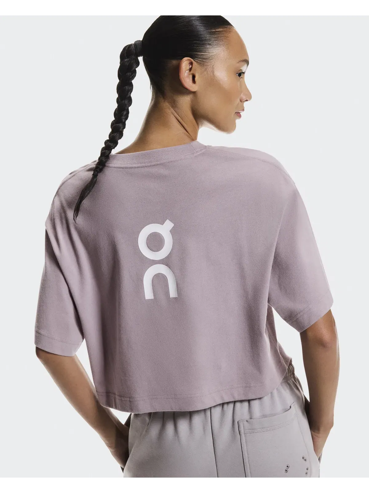 Женская футболка свободного кроя с принтом Club Boxy-T On, Heron — изображение 7 из 8, светло-серый