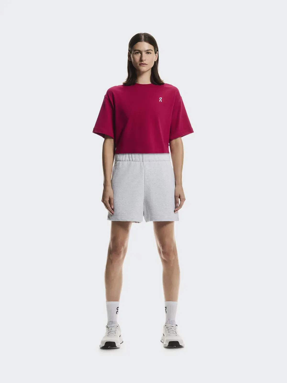 Женская футболка свободного кроя с принтом Club Boxy-T On Grenadine — изображение 2 из 9, гренадин