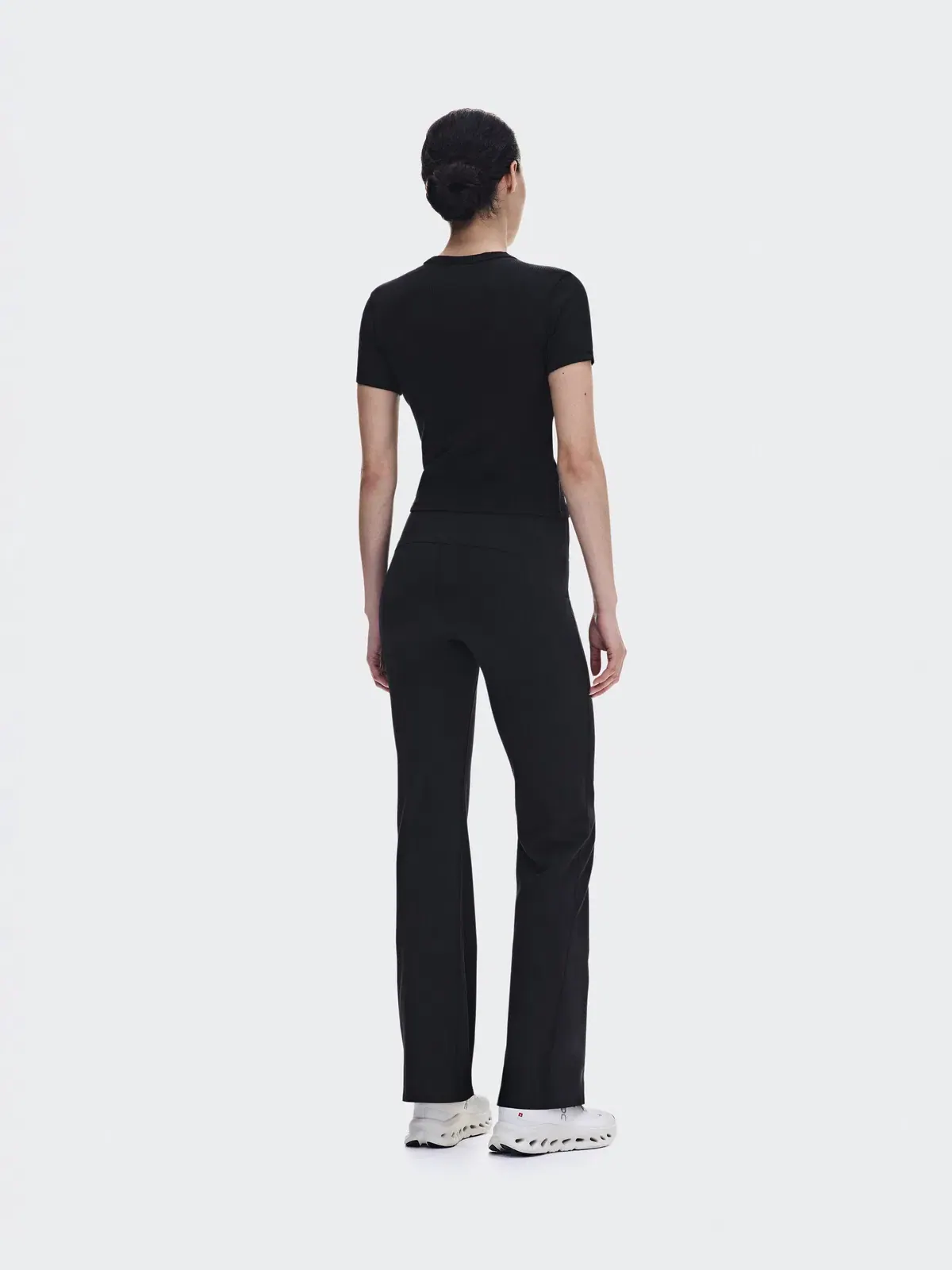 Женская футболка с принтом ребристая All-Day Ribbed T-Shirt On — изображение 4 из 9, черный