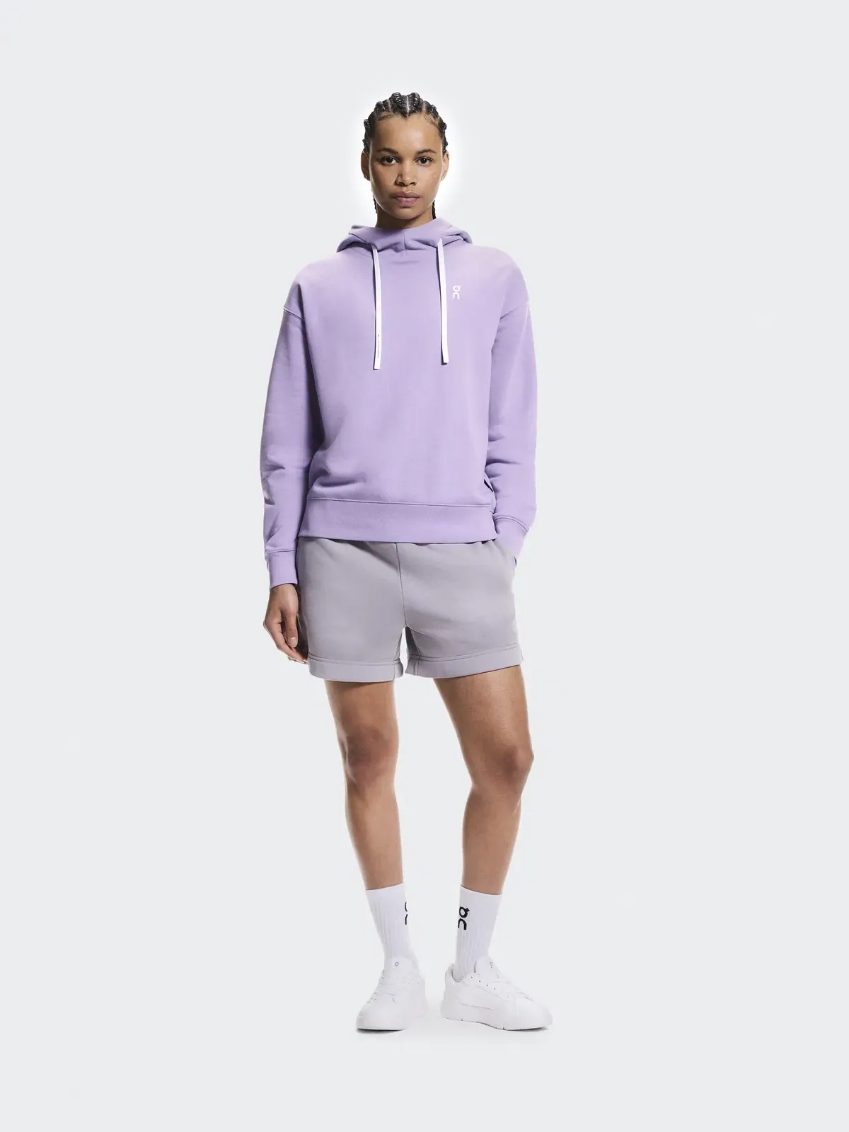 Женское худи с принтом в виде теннисного корта Club Hoodie Fade On, Bloom — изображение 2 из 7, светло-розовый
