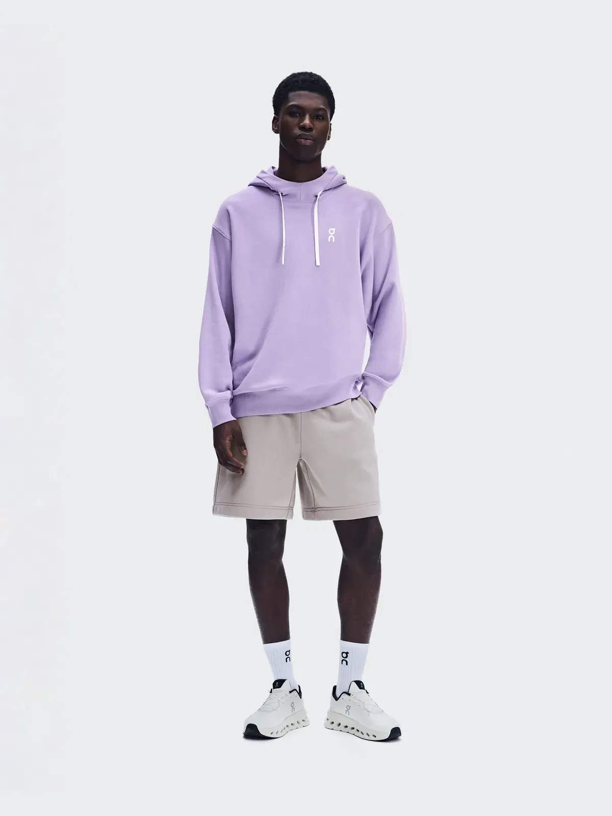 Мужское худи с принтом Club Hoodie Fade On, Bloom — изображение 2 из 9, светло-розовый