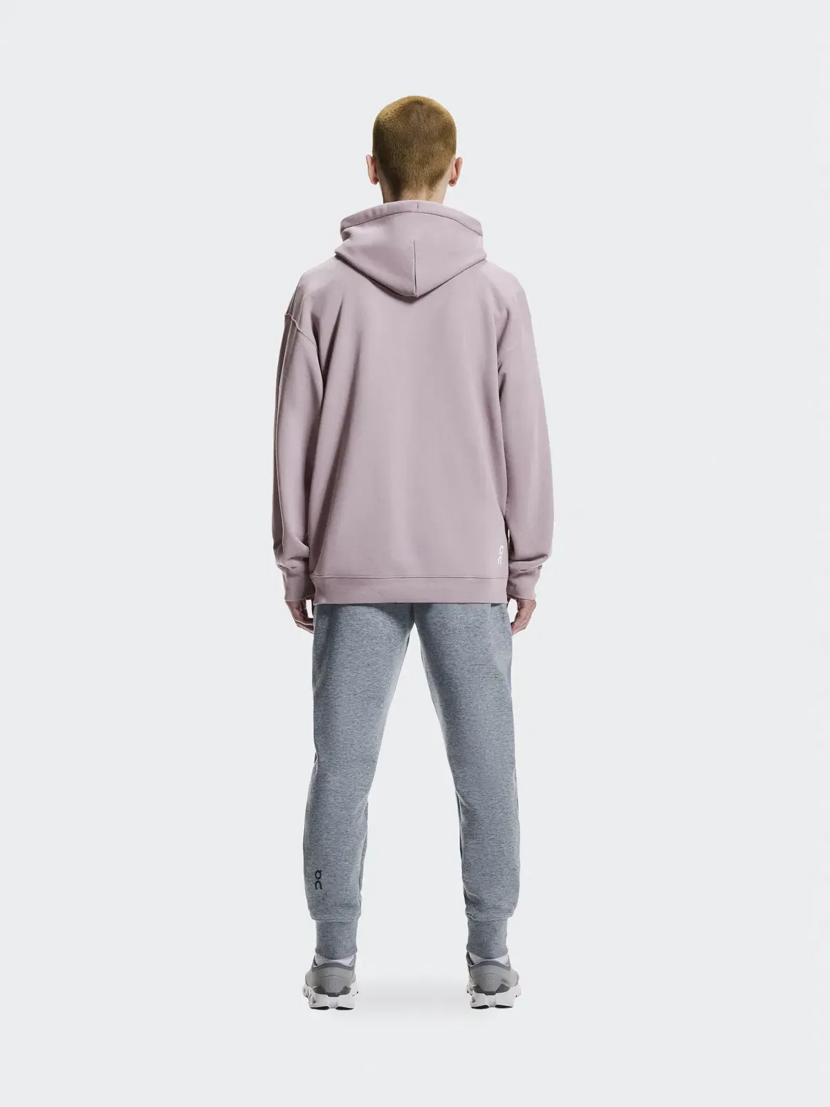Мужское худи свободного кроя с капюшоном Club Hoodie On, Heron — изображение 3 из 8, светло-серый