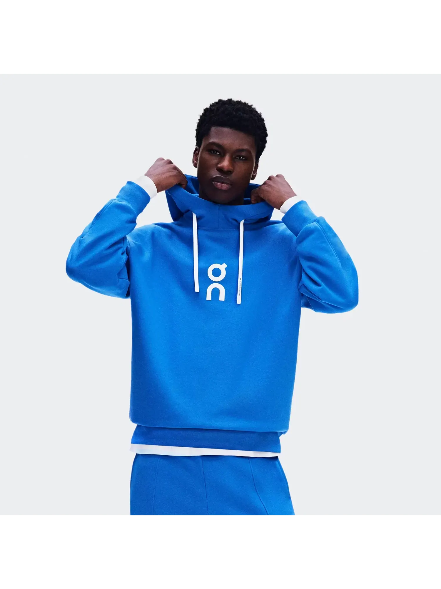 Мужское худи с капюшоном свободного кроя Club Hoodie On, Jay — изображение 11 из 11, светло-серый