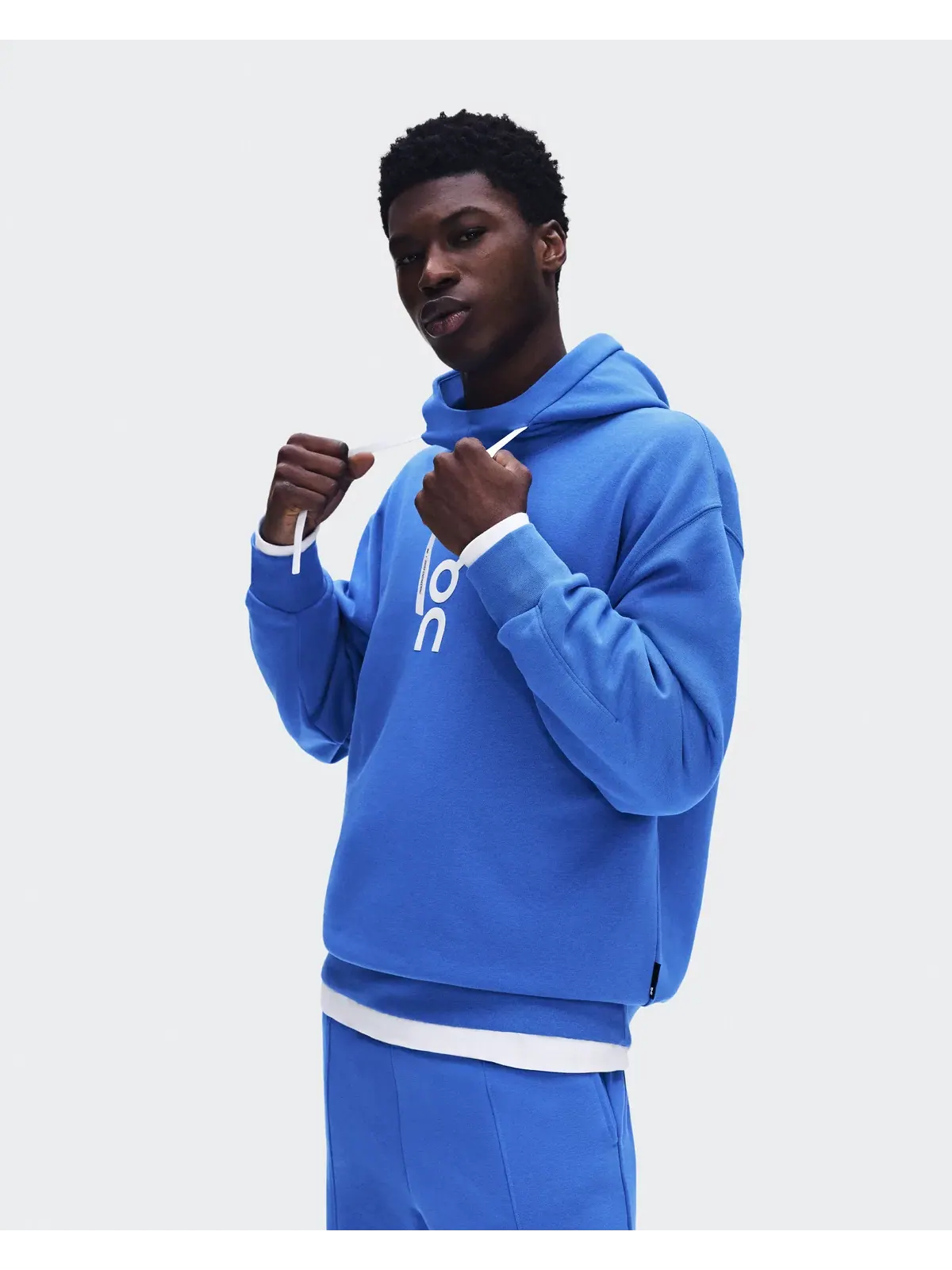 Мужское худи с капюшоном свободного кроя Club Hoodie On, Jay — изображение 3 из 11, светло-серый