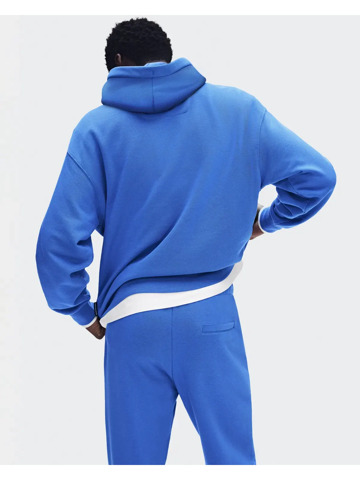 Мужское худи с капюшоном свободного кроя Club Hoodie On, Jay — изображение 6 из 11, светло-серый