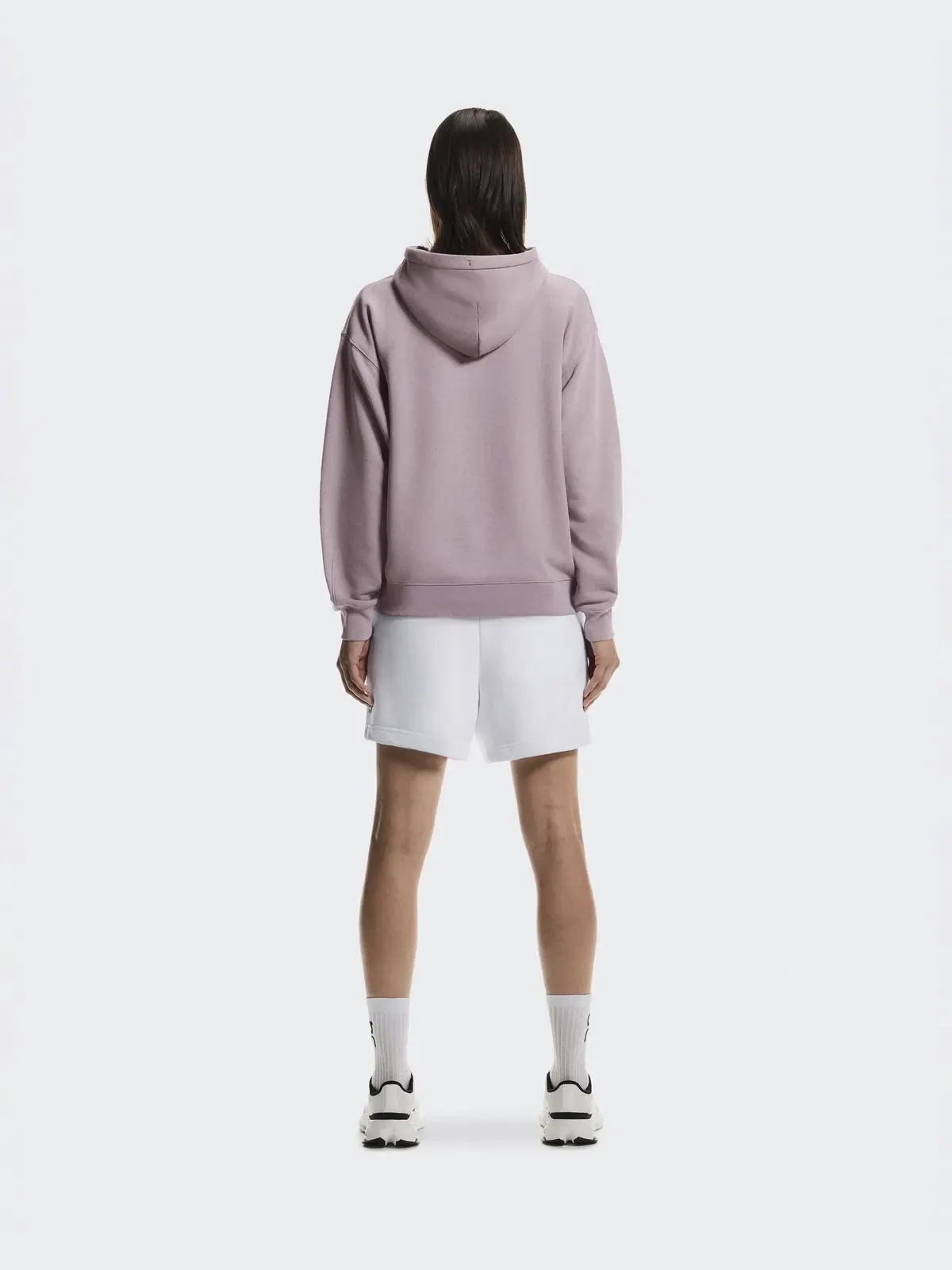 Женское худи свободного кроя с капюшоном Club Hoodie On, Heron — изображение 3 из 10, светло-серый