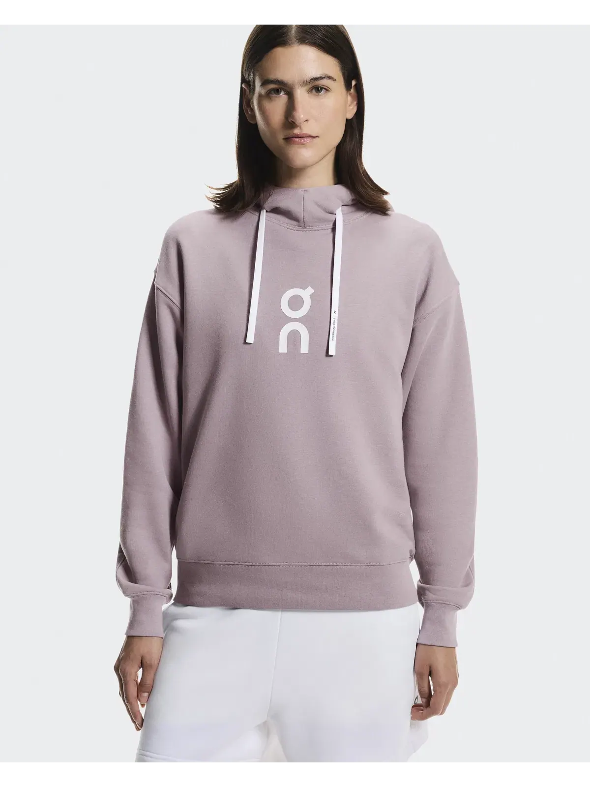 Женское худи свободного кроя с капюшоном Club Hoodie On, Heron — изображение 4 из 10, светло-серый