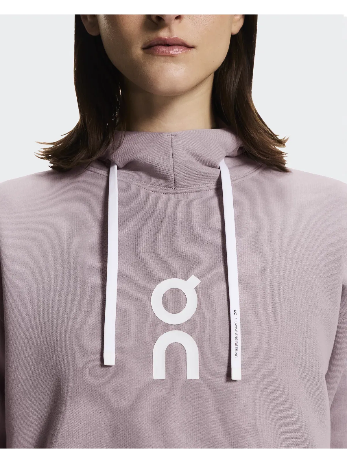 Женское худи свободного кроя с капюшоном Club Hoodie On, Heron — изображение 7 из 10, светло-серый