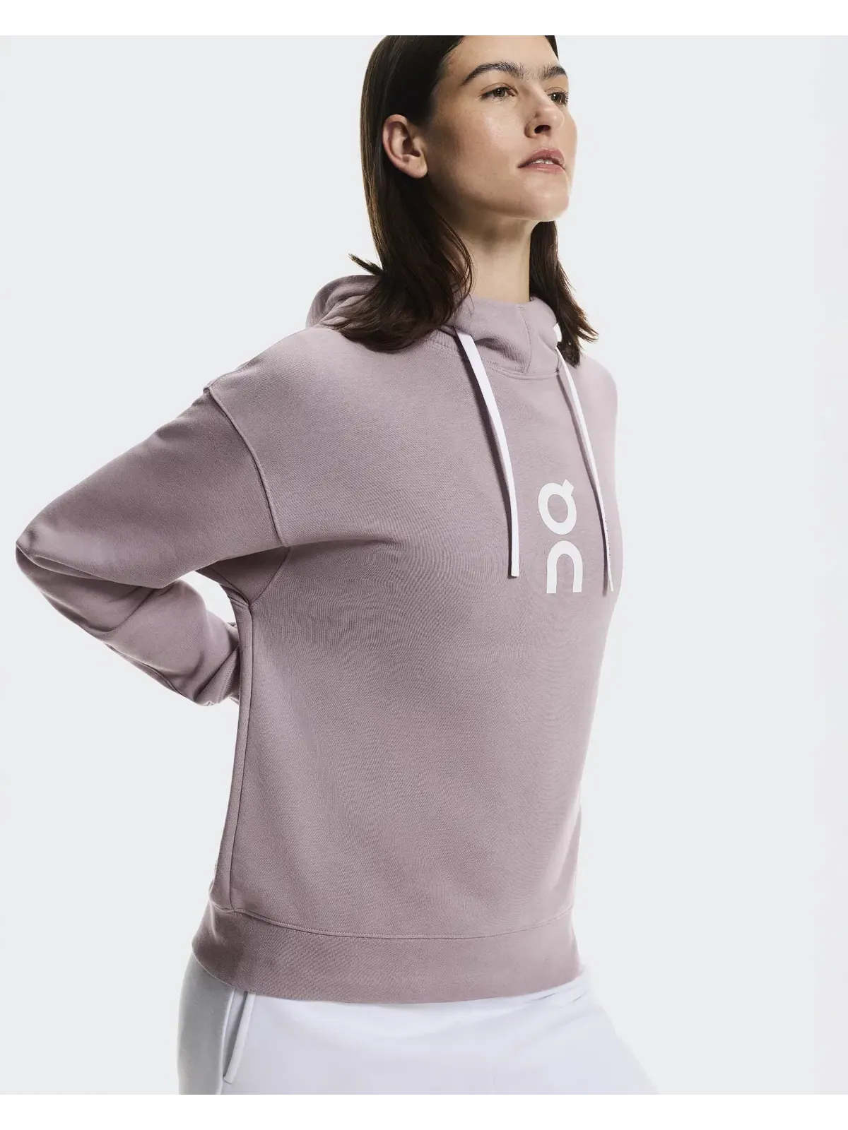 Женское худи свободного кроя с капюшоном Club Hoodie On, Heron — изображение 9 из 10, светло-серый