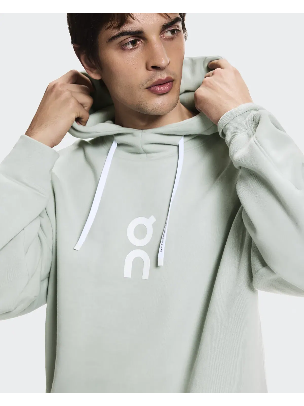 Мужское худи с капюшоном свободного кроя Club Hoodie On — изображение 7 из 8, минеральный