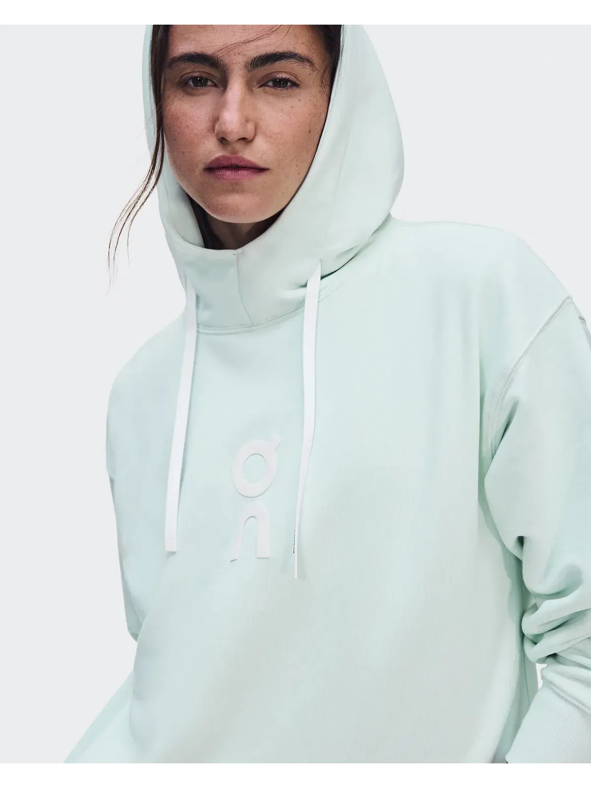 Женское худи свободного кроя с капюшоном Club Hoodie On, Flurry — изображение 3 из 8, бледно-голубой