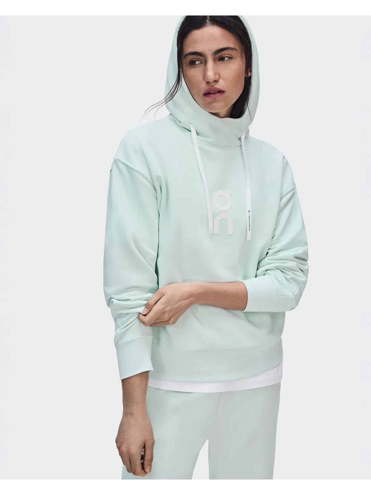 Женское худи свободного кроя с капюшоном Club Hoodie On, Flurry — изображение 7 из 8, бледно-голубой
