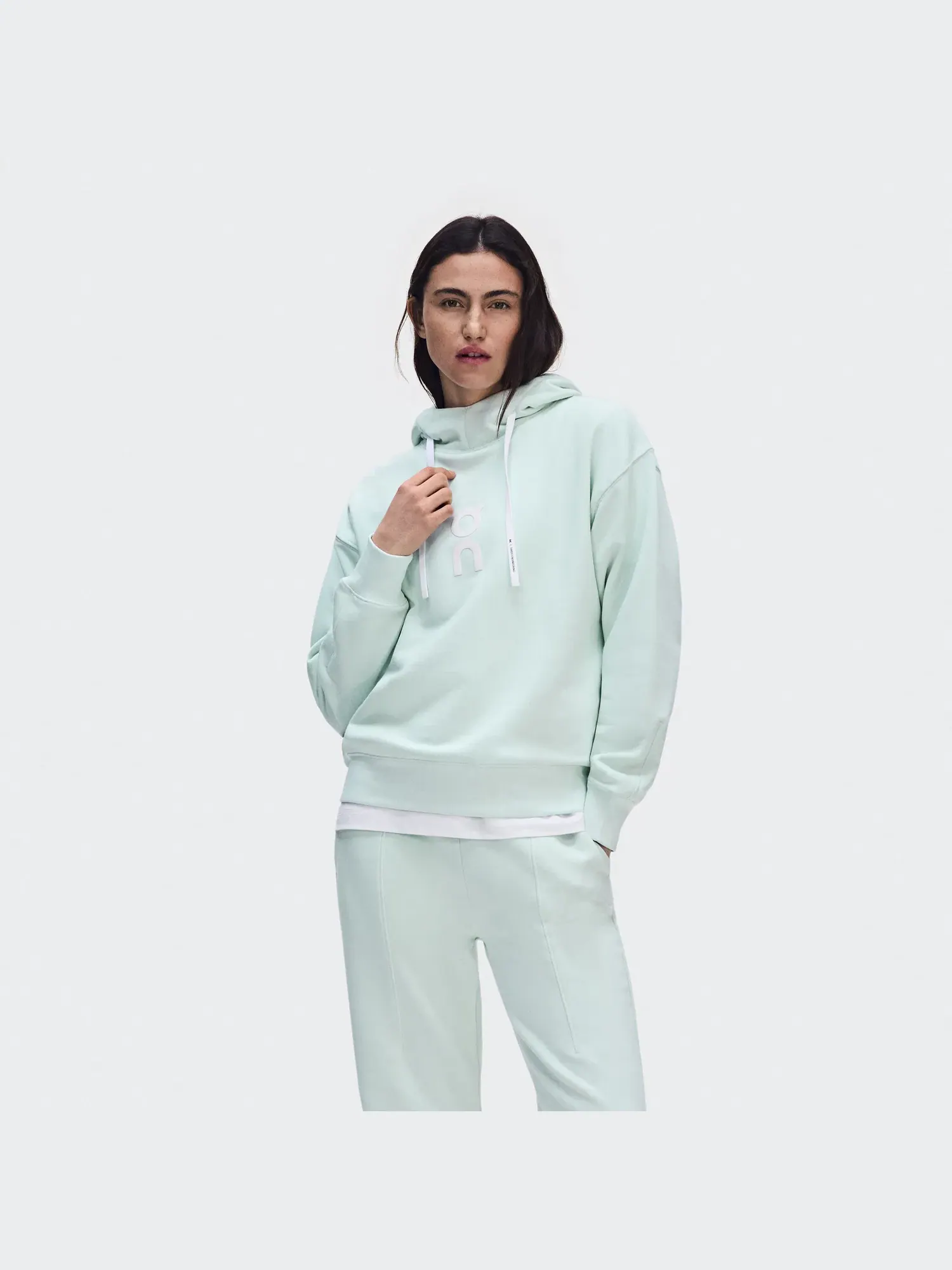 Женское худи свободного кроя с капюшоном Club Hoodie On, Flurry — изображение 8 из 8, бледно-голубой