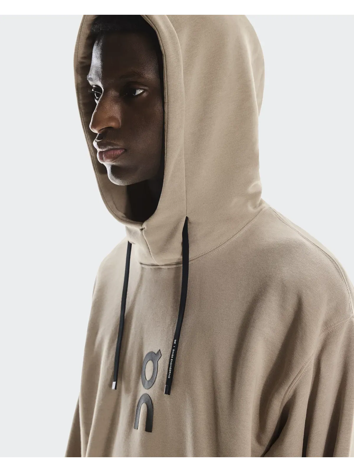 Мужское худи с капюшоном свободного кроя Club Hoodie On — изображение 5 из 7, пустынный